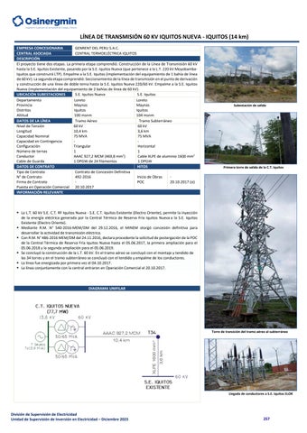 Compendio de Proyectos de Generación y Transmisión Eléctrica en ...