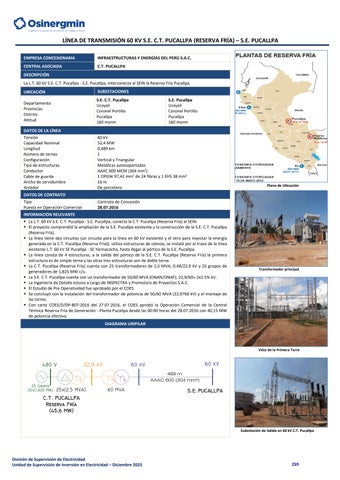 Compendio de Proyectos de Generación y Transmisión Eléctrica en ...