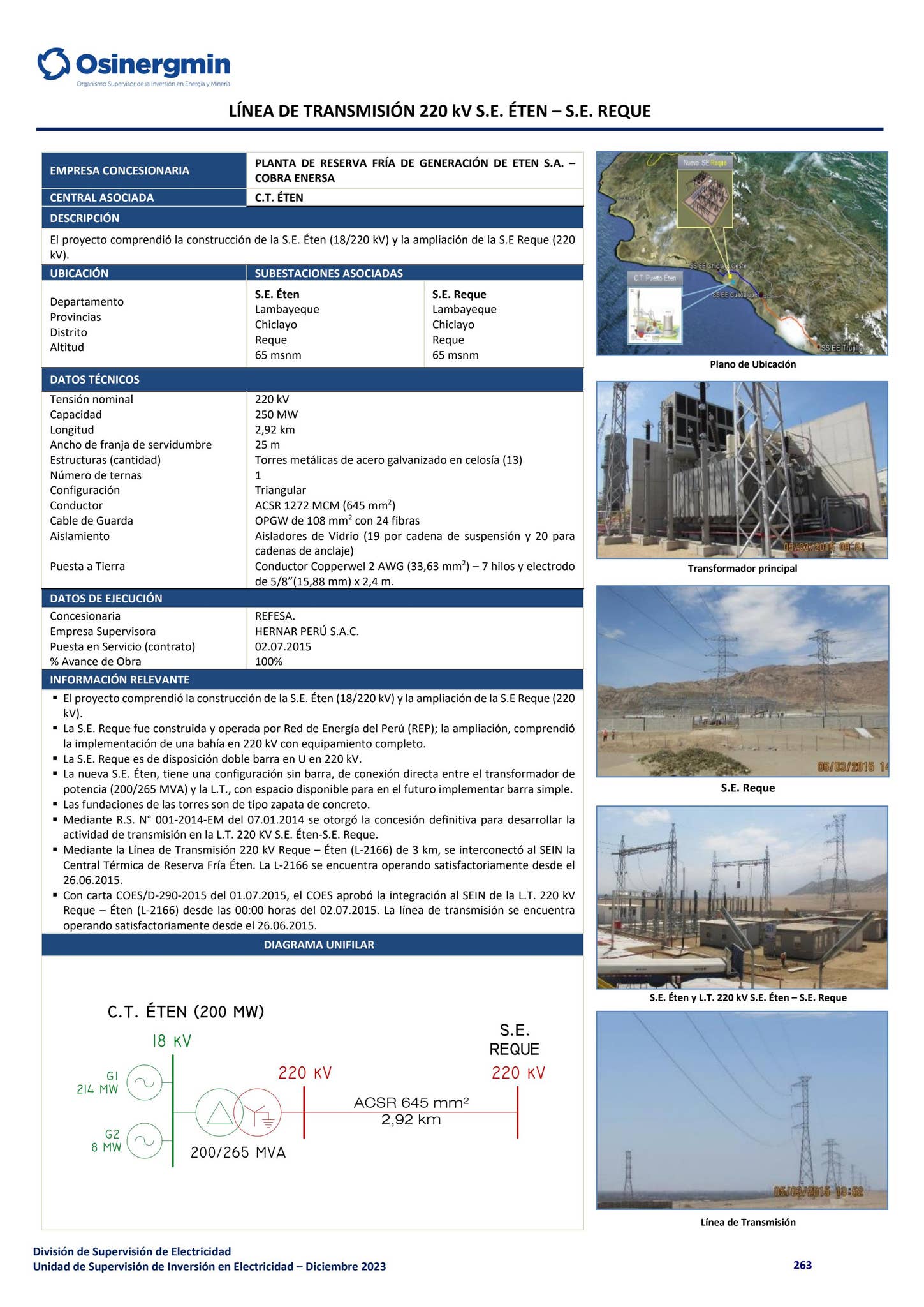 Compendio de Proyectos de Generación y Transmisión Eléctrica en ...