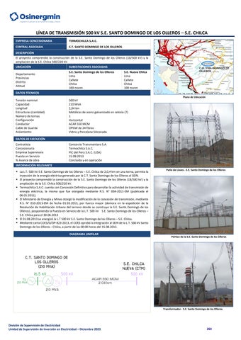 Compendio de Proyectos de Generación y Transmisión Eléctrica en ...