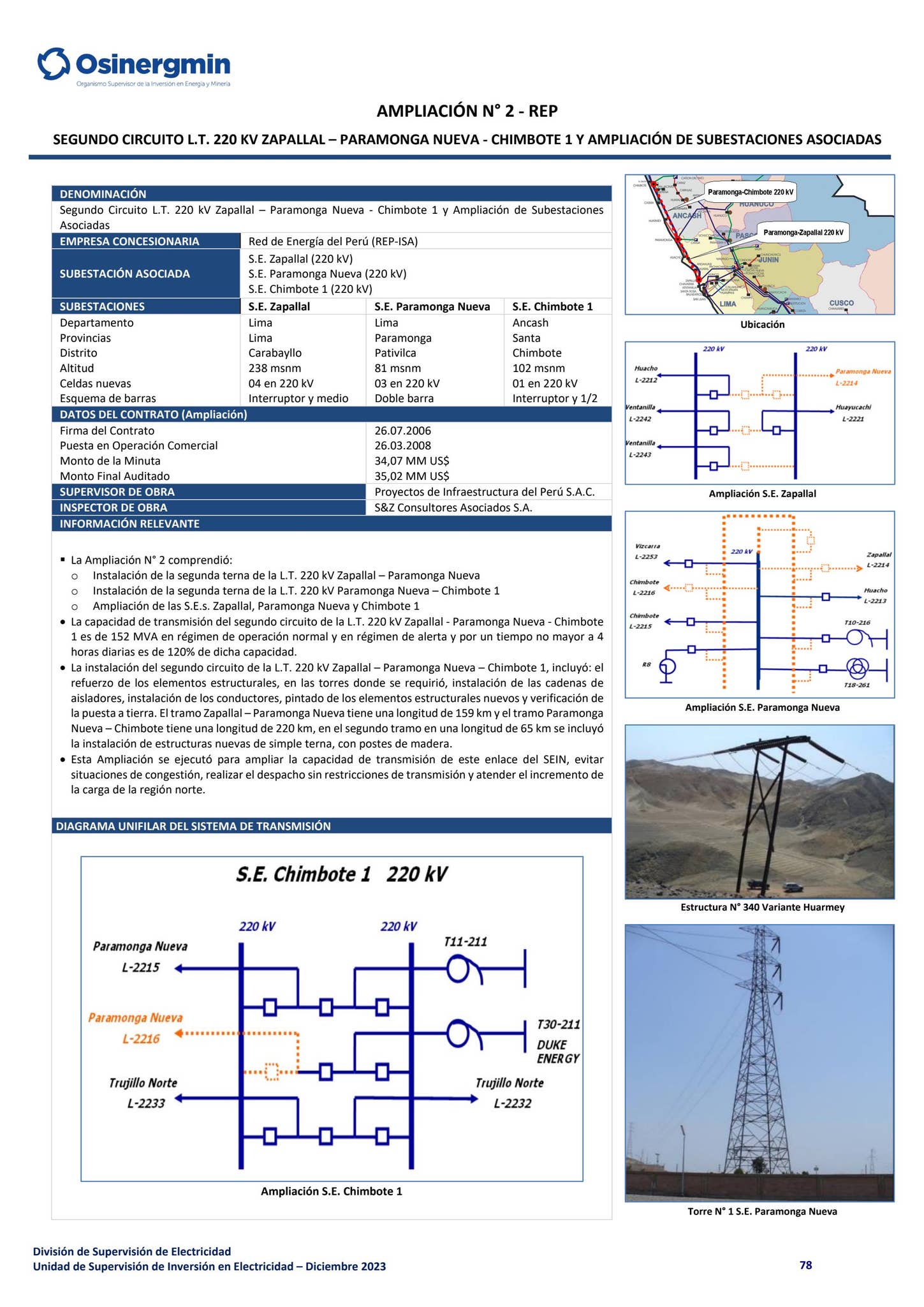 Compendio de Proyectos de Generación y Transmisión Eléctrica en ...