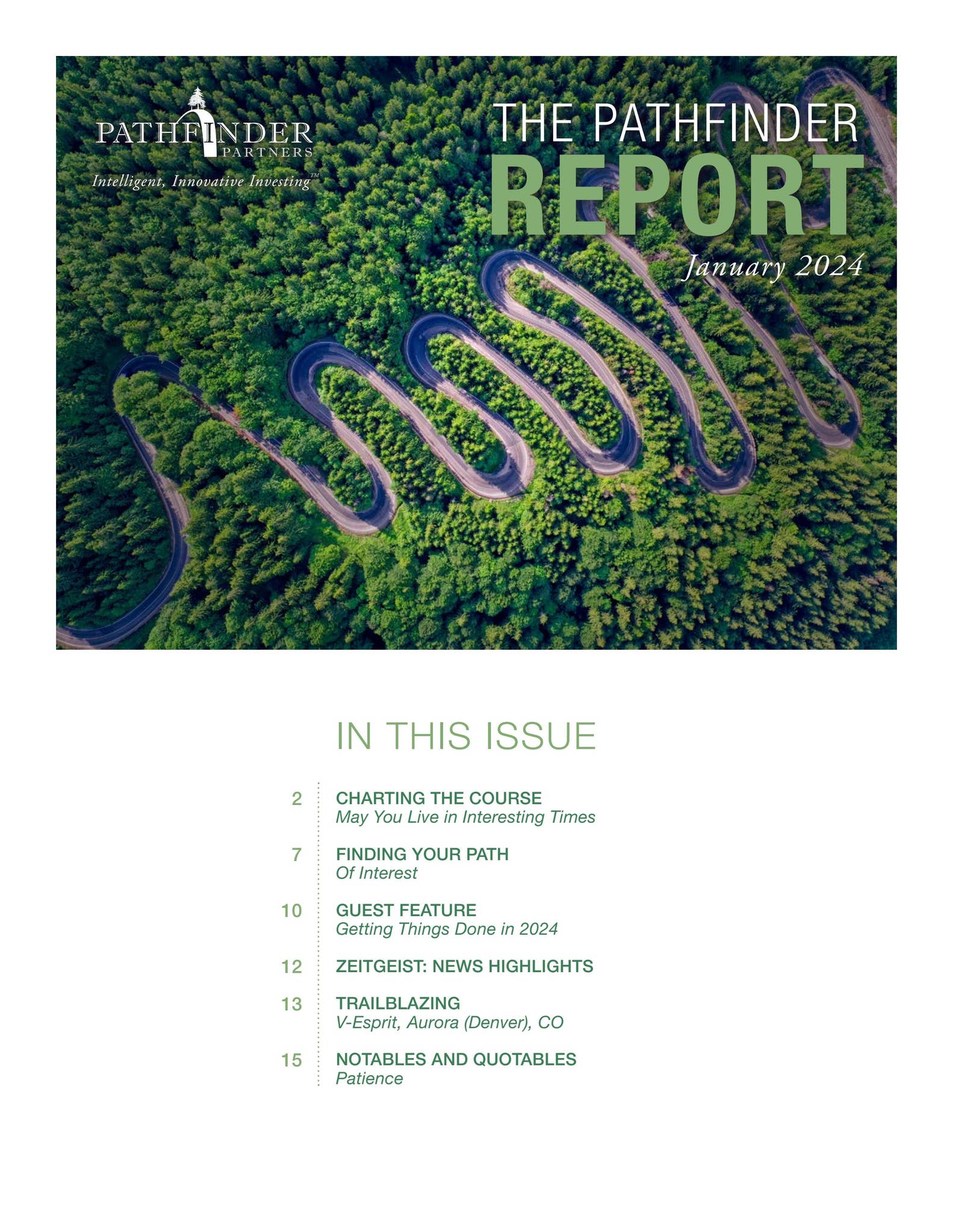 The Pathfinder Report - January 2024 by PathfinderPartnersLLC - Issuu