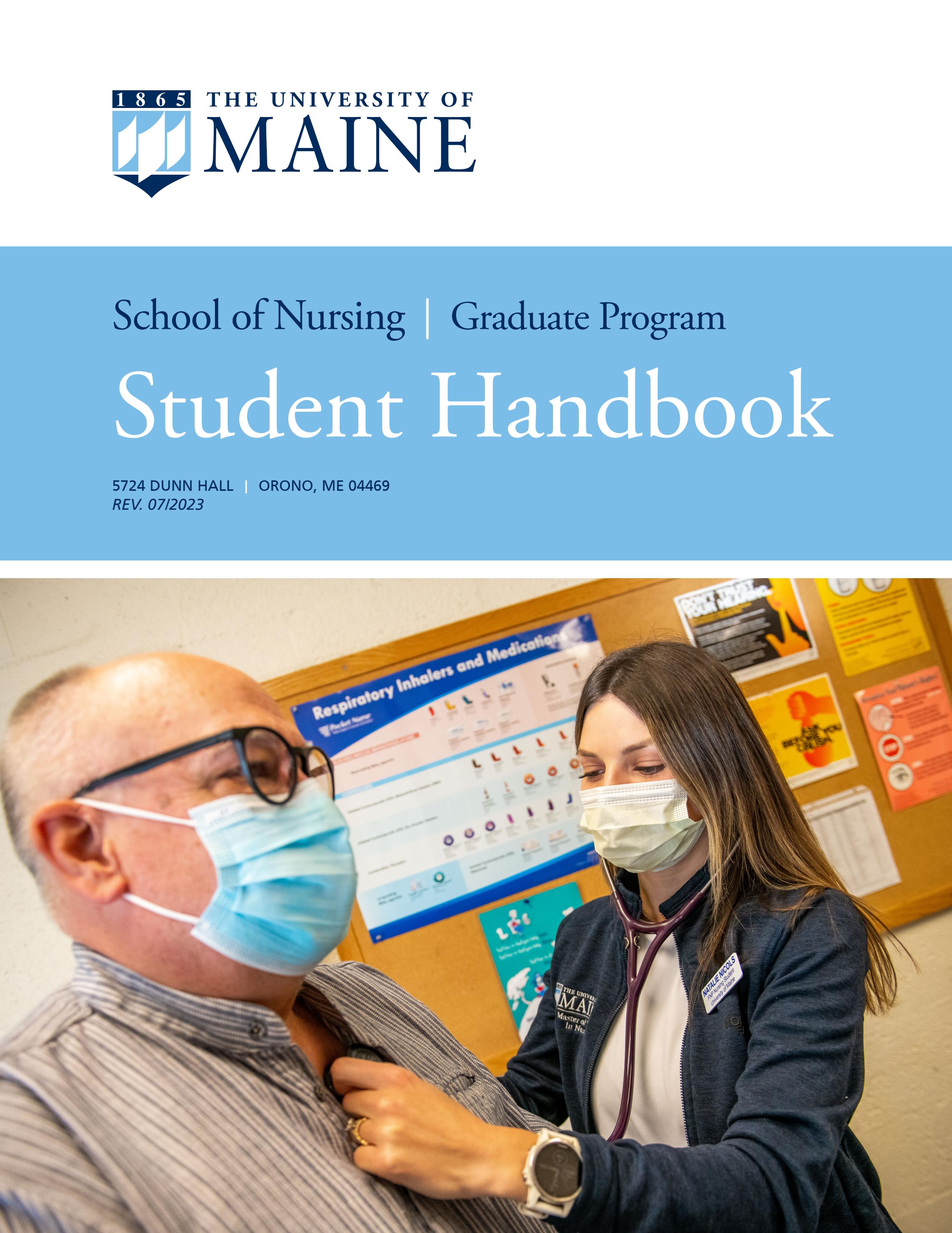 UMaine School of Nursing Graduate Student Handbook by University of