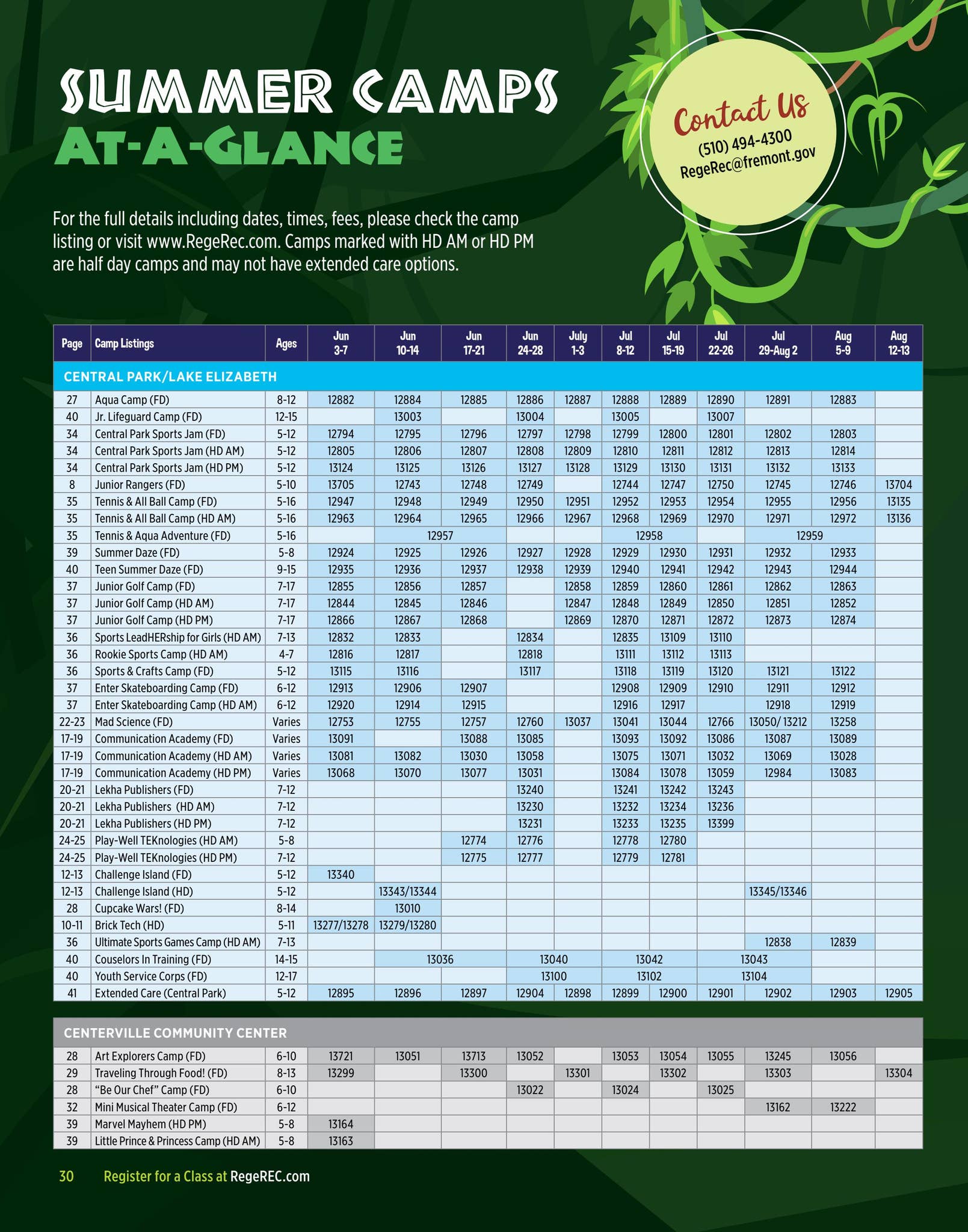 Recreation Guide: Summer Camps 2024 by City of Fremont Parks ...