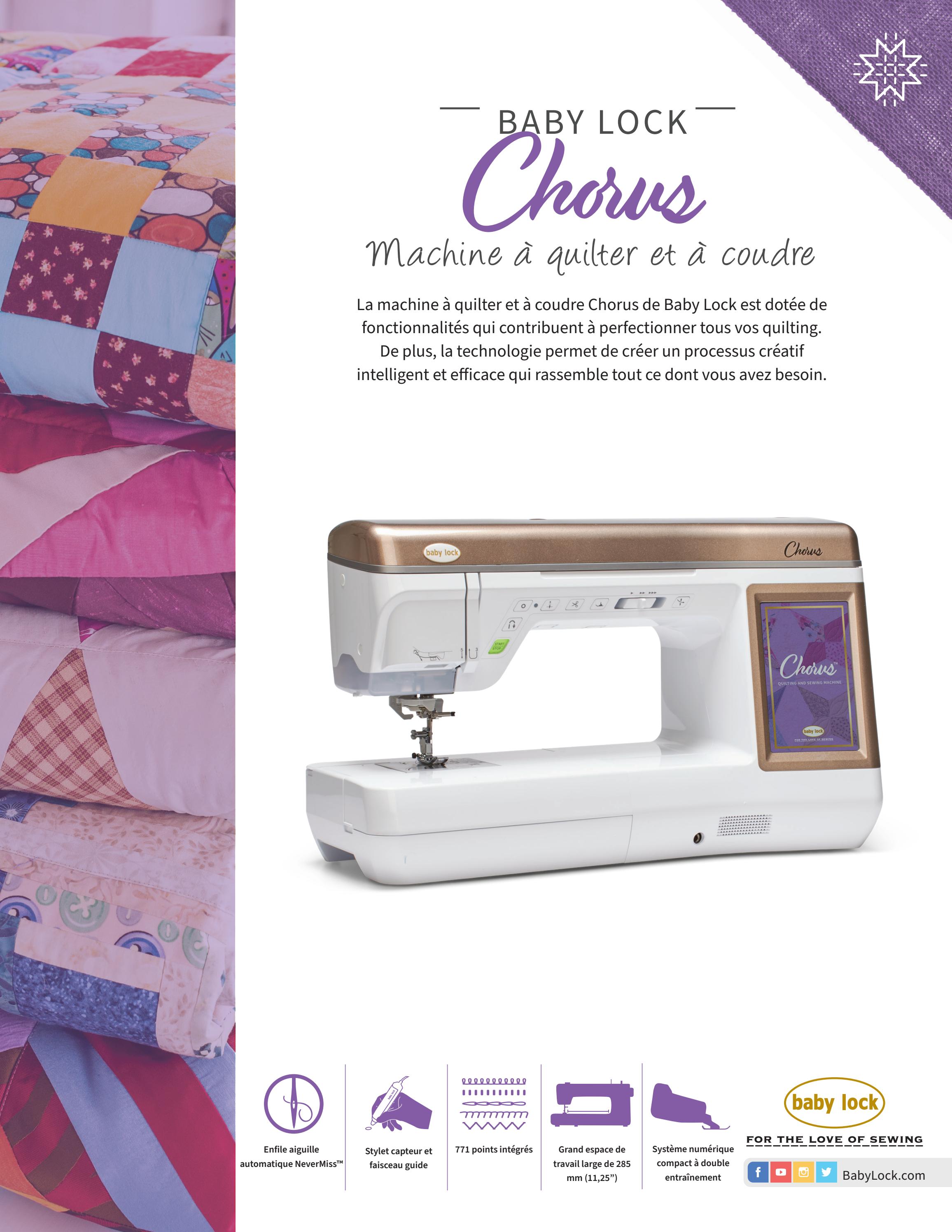 Chorus French Spec Sheet by babylocksewing Issuu