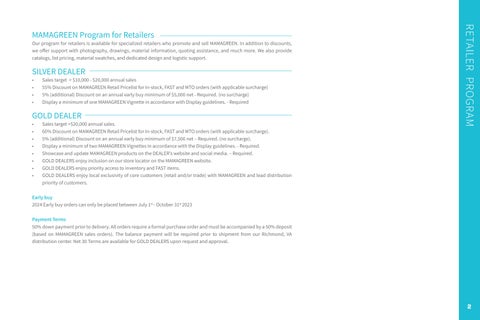 MAMAGREEN DEALER INFORMATION 第 2 页