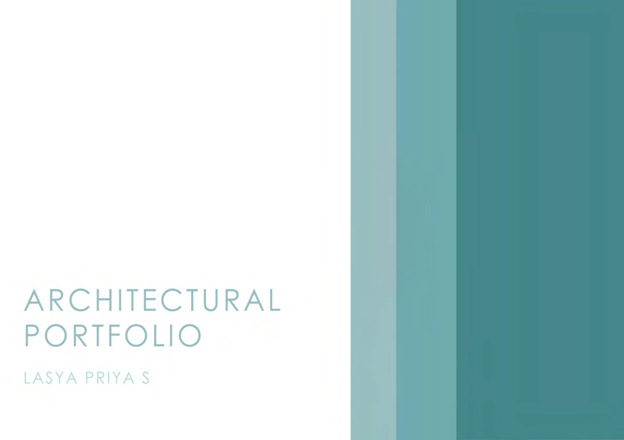 Architectural portfolio by Lasya Priya - Issuu