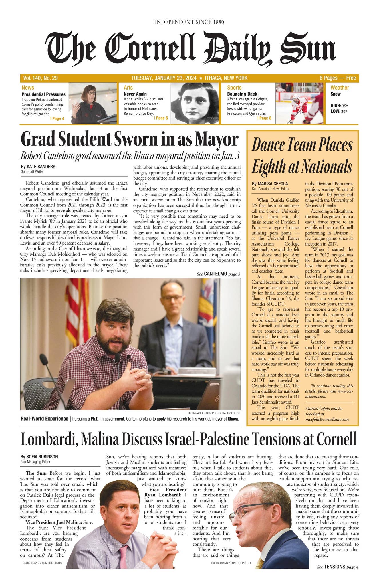 1-23-24 entire issue hi res by The Cornell Daily Sun - Issuu
