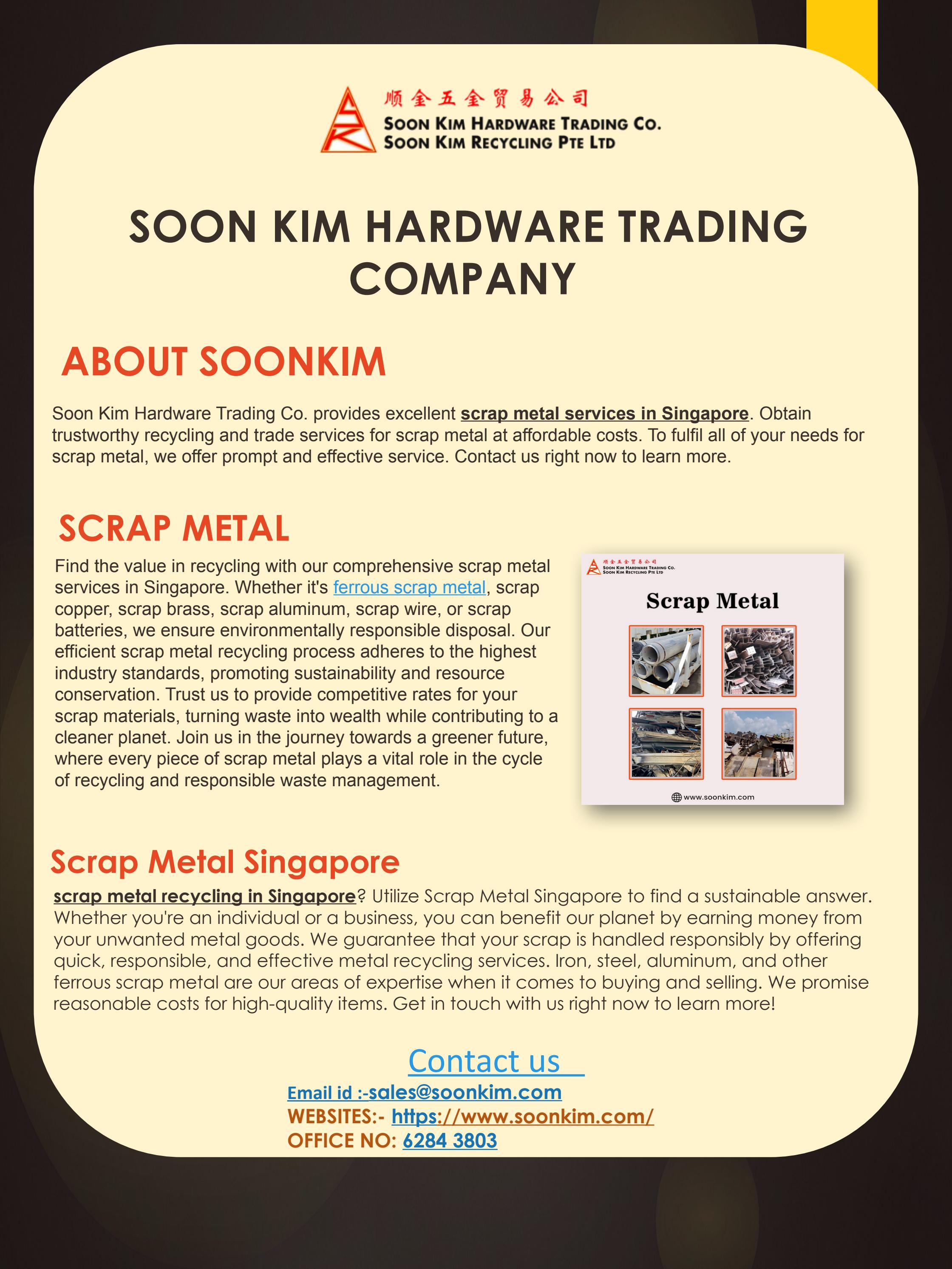 Scrap Metal in Singapore by soonkim Issuu