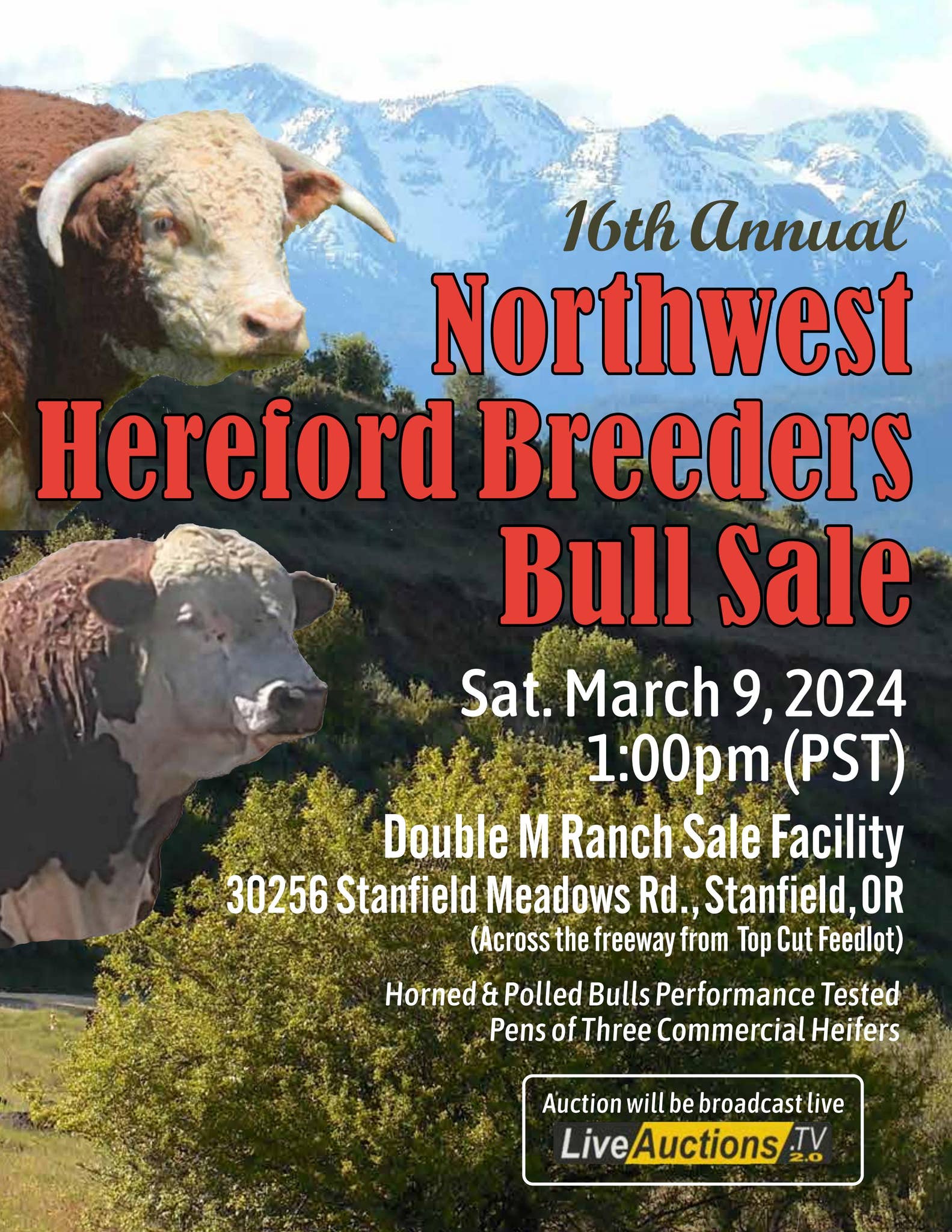 Northwest Hereford Breeders Bull Sale by American Hereford Association