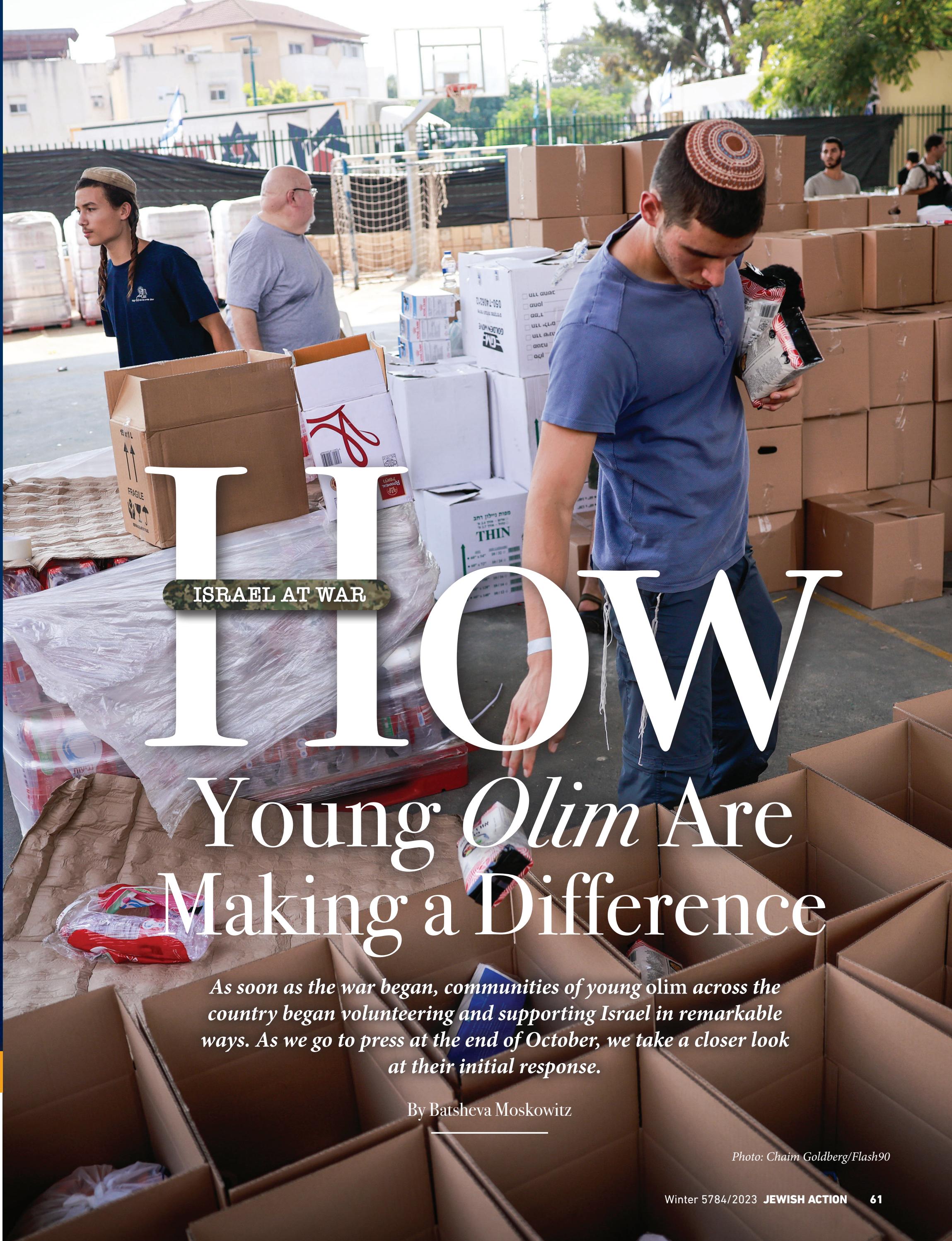 33B_Israel At War How Young Olim are Making a Difference_Batsheva