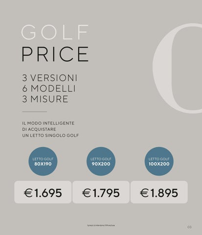 Golf Price Oggioni | Fattorini Design 第 3 页