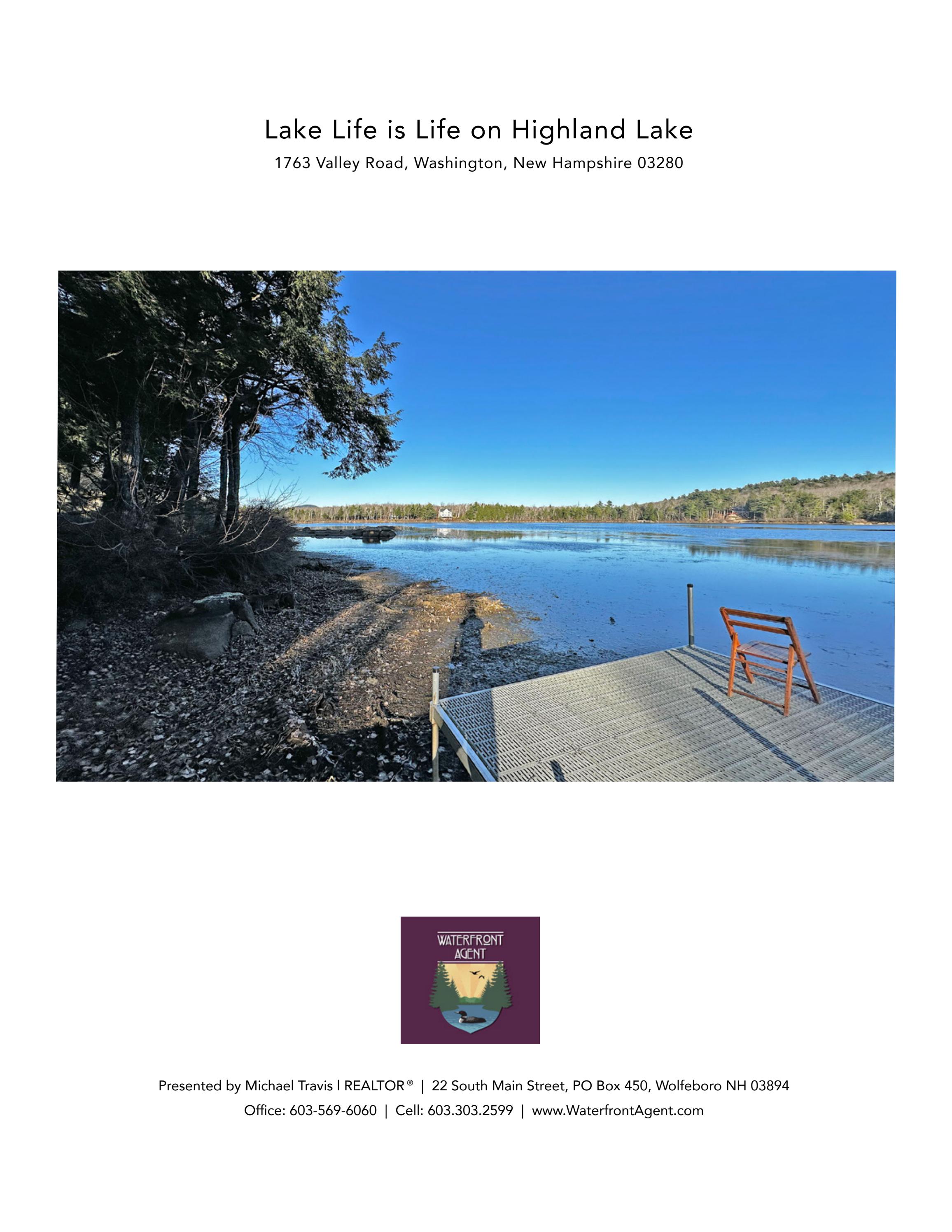 Lake Life is Life on Highland Lake by New Hampshire's Finest Real