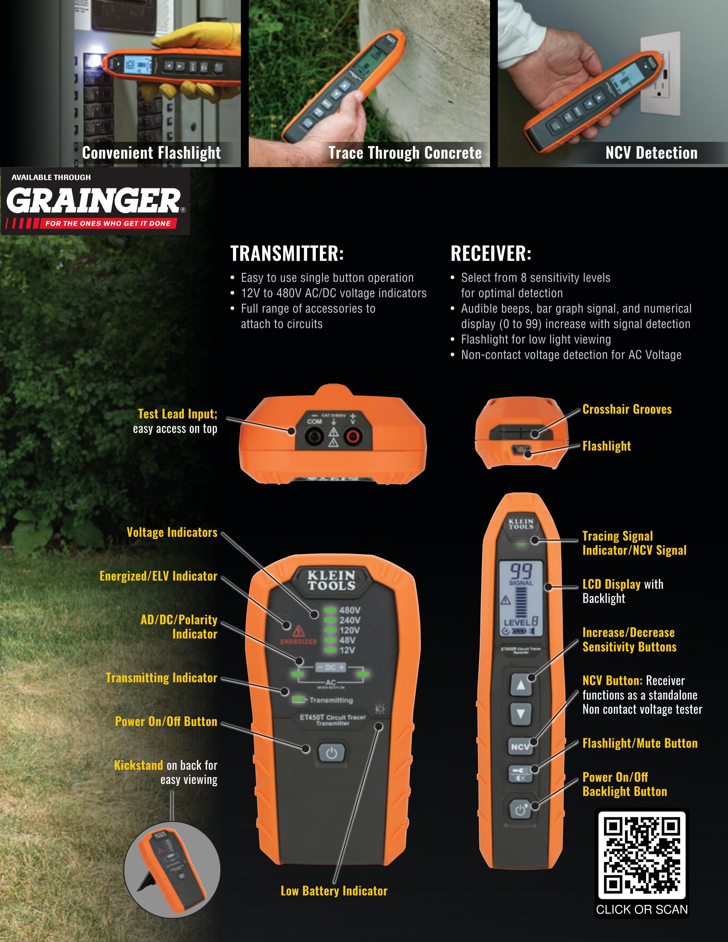 Klein Tools Advanced Circuit Tracer Overview, Grainger by ISI
