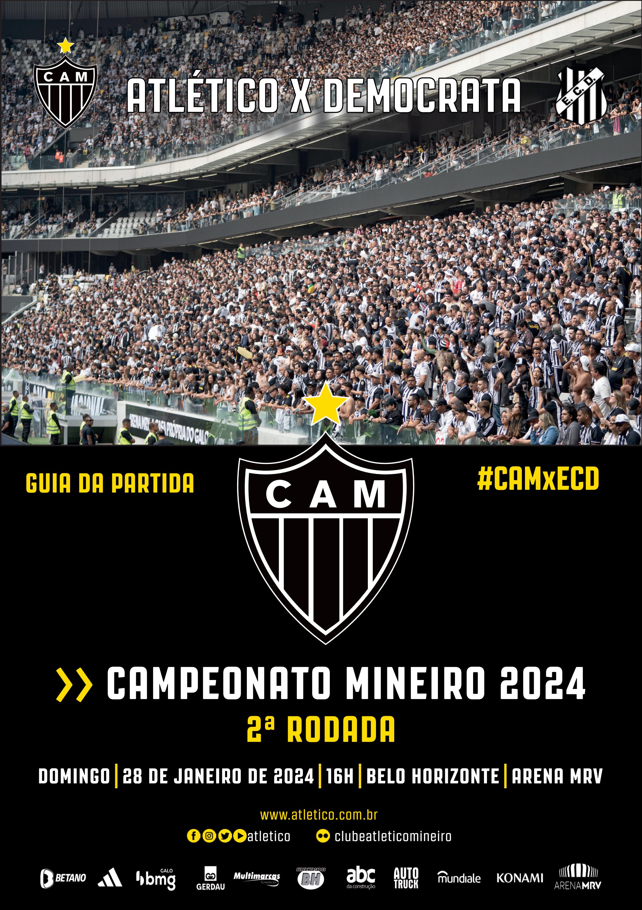 Guia da Partida: Atlético x Democrata-GV - Mineiro 2024 by Clube ...
