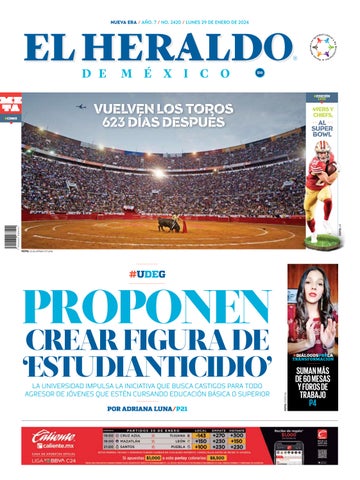 "Edición impresa. Lunes 29 de enero de 2024" publication cover image