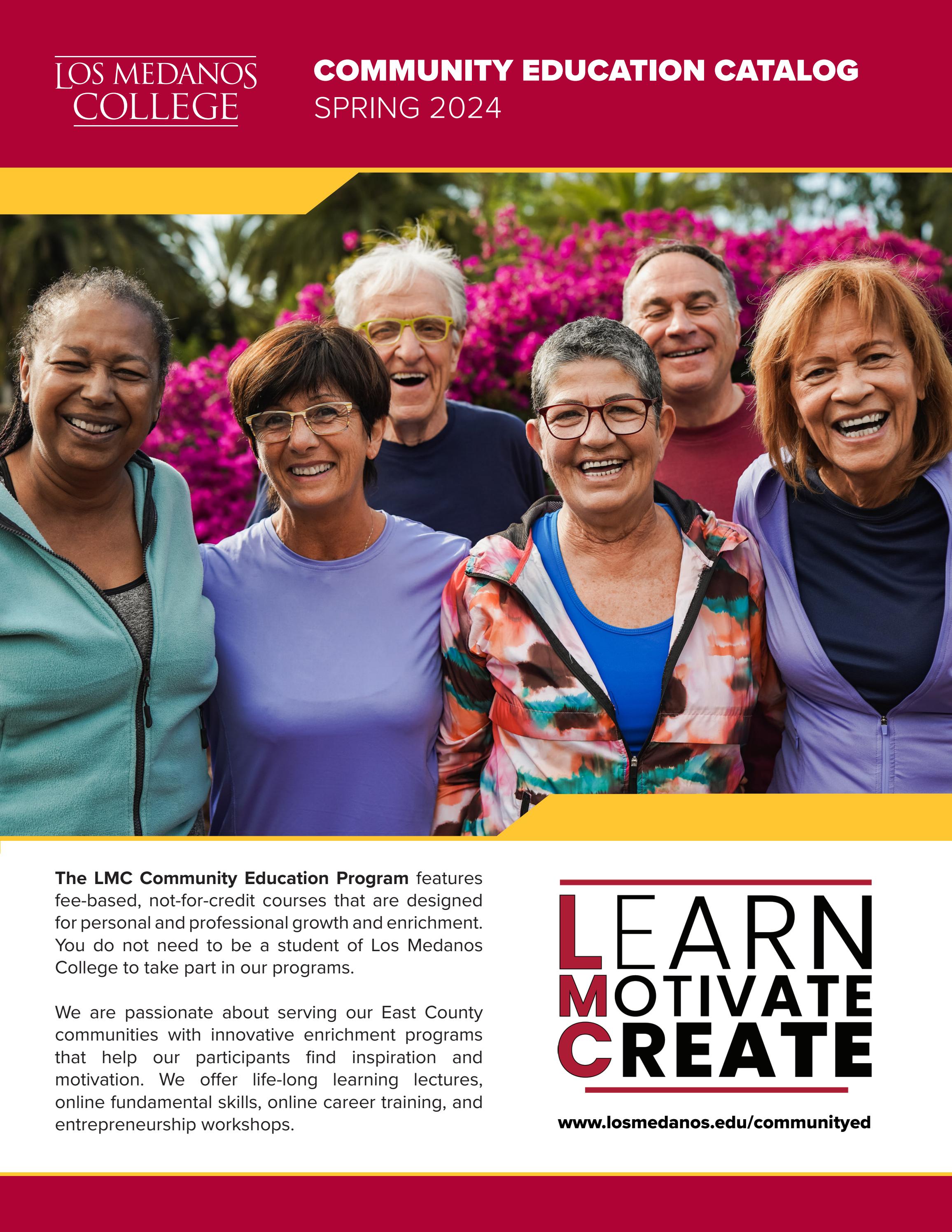 Community Education Catalog Spring 2024 by Los Medanos College Issuu