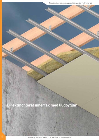 Under- och innertak - Projekterings- och montageanvisning by Europrofil ...