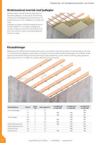 Under- och innertak - Projekterings- och montageanvisning by Europrofil ...