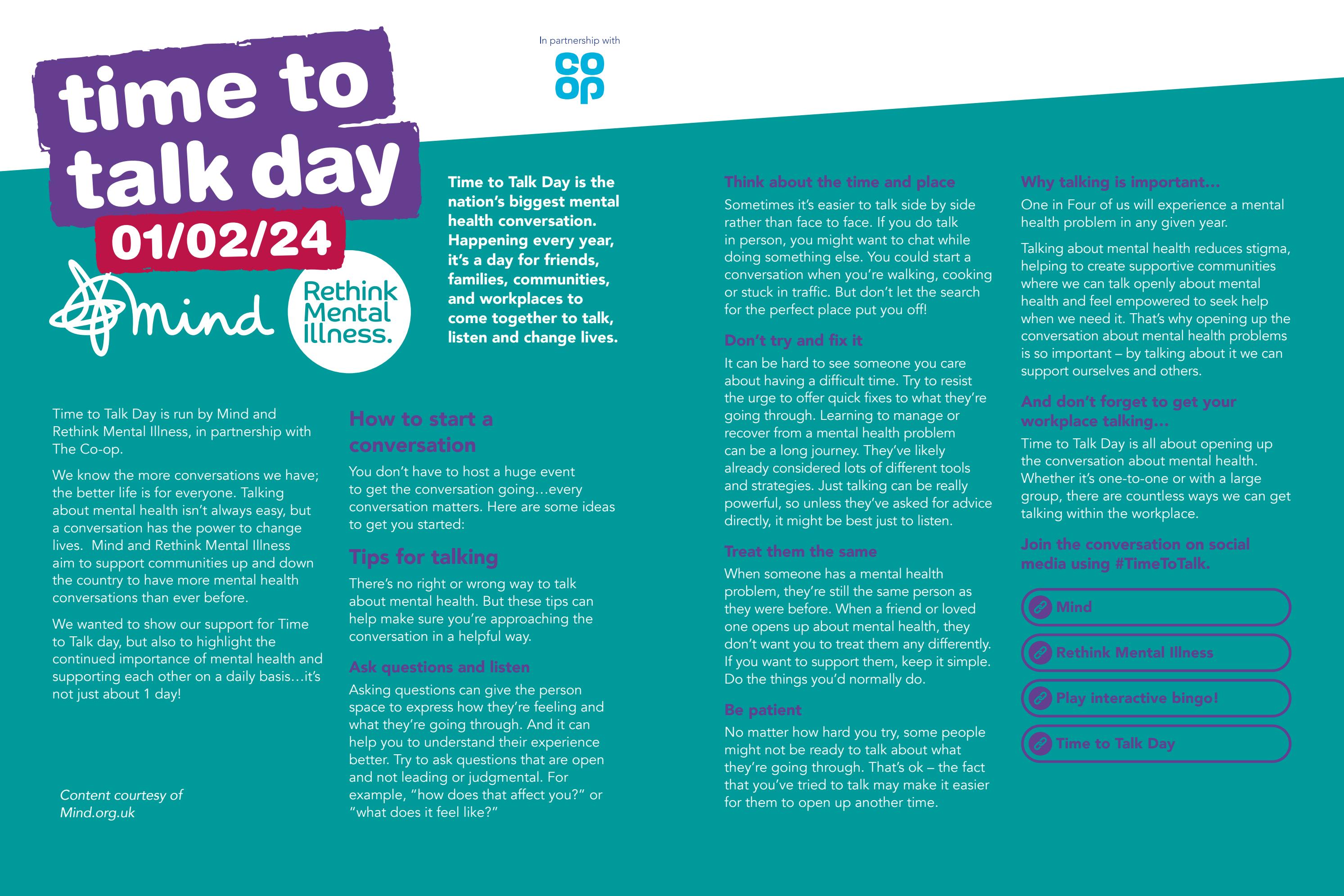Time to Talk Day by harpendenbuildingsociety Issuu