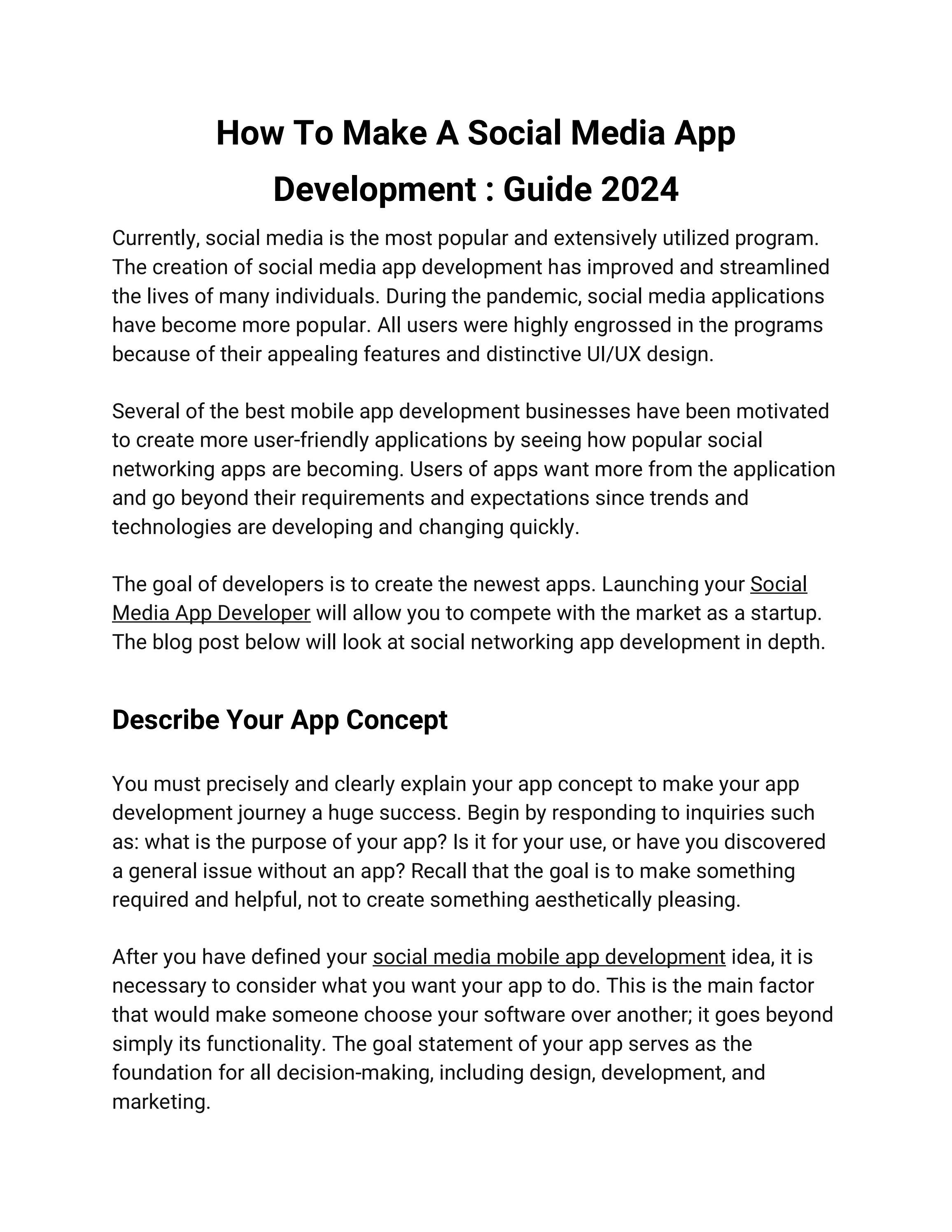 How To Make A Social Media App Development Guide 2024 by Infowind