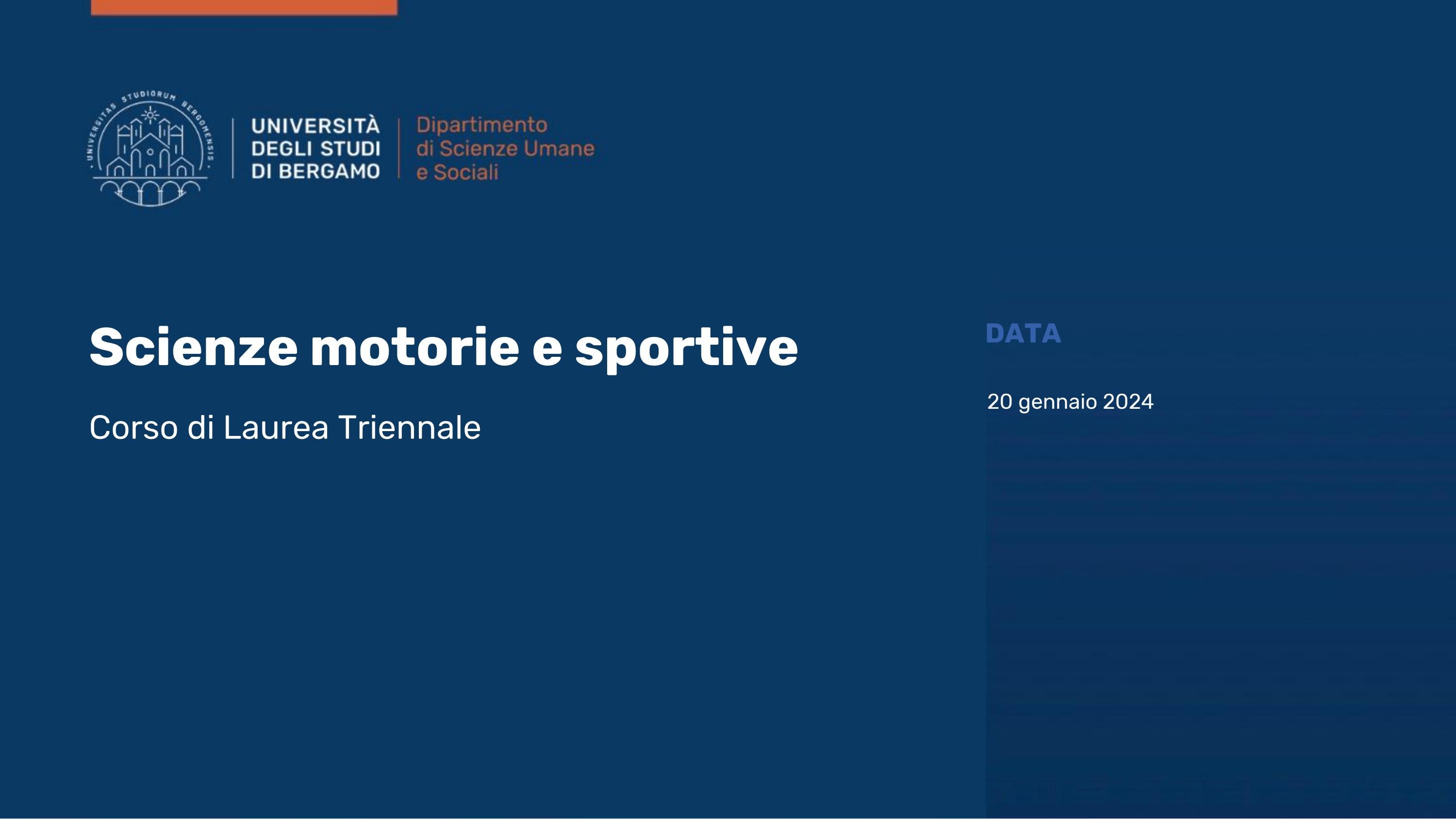 UniBg | Open Day 2024-2025 Scienze motorie e sportive by Università