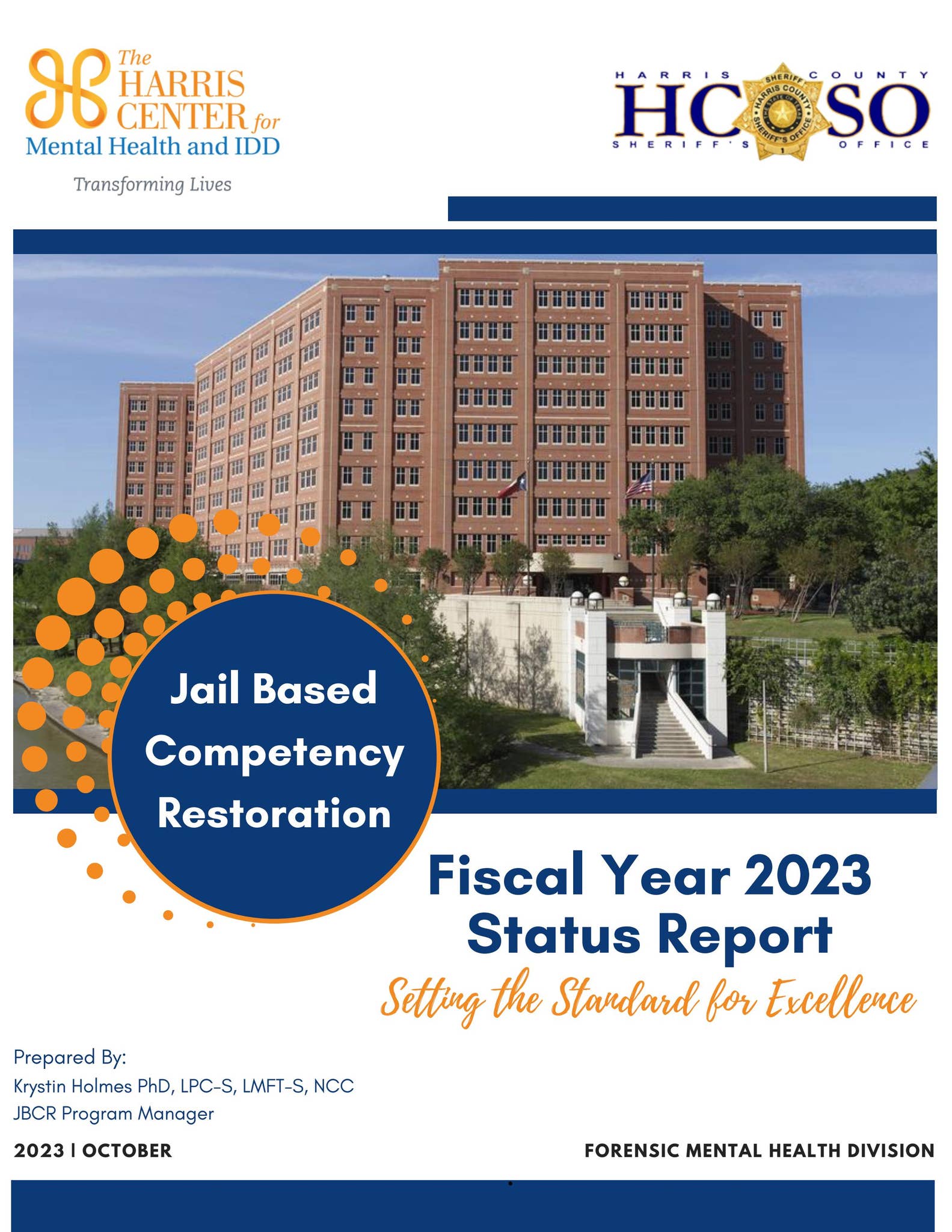 Harris County's Jail Based Competency Restoration FY 2023 Status Report ...