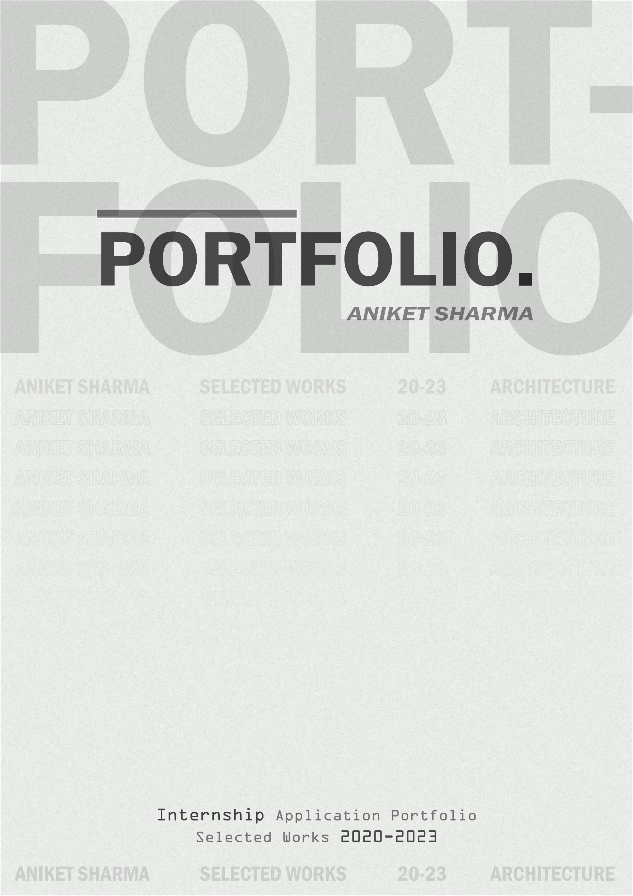 Aniket Sharma's PORTFOLIO by Aniket Sharma - Issuu