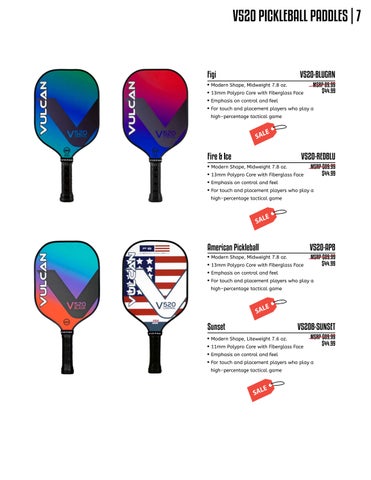 Vulcan Pcikleball 春季 2024 Dealer 家具目录 第 9 页