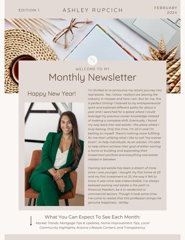 Green and Silver Professional Real Estate Newsletter