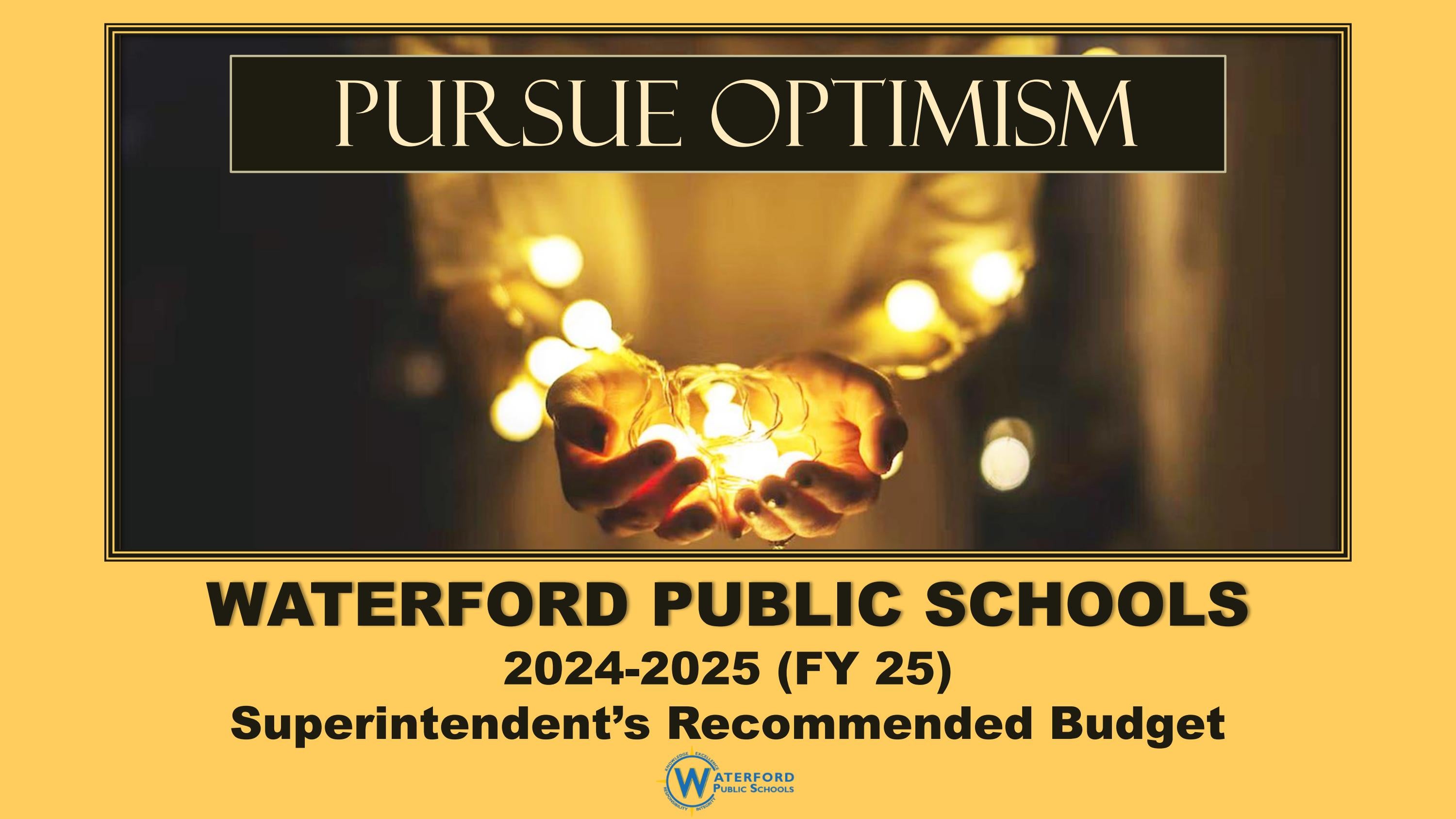 February 1, 2024 Superintendent's Budget Presentation to the Board of