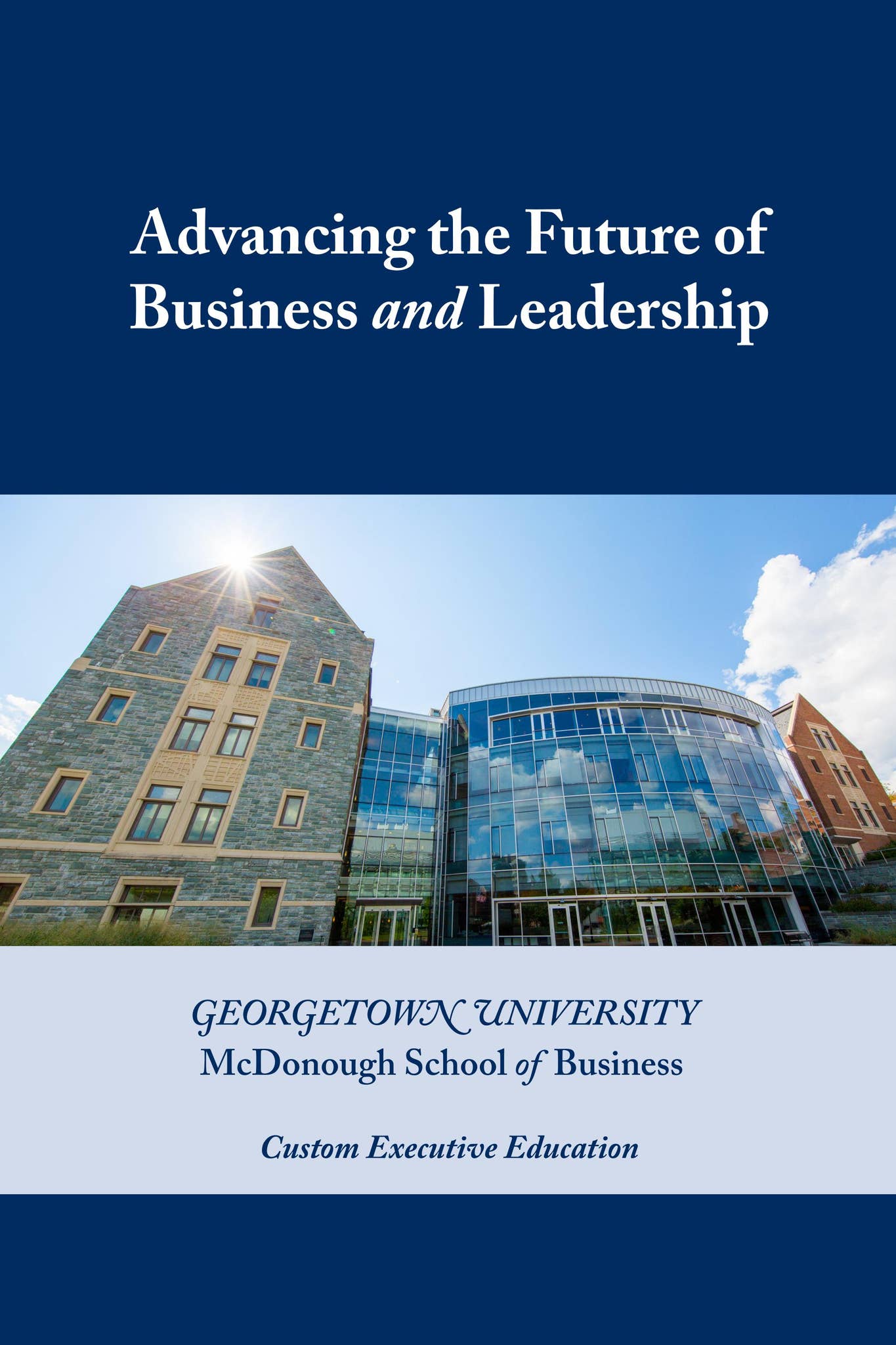 Custom Executive Education by Georgetown University McDonough School of ...