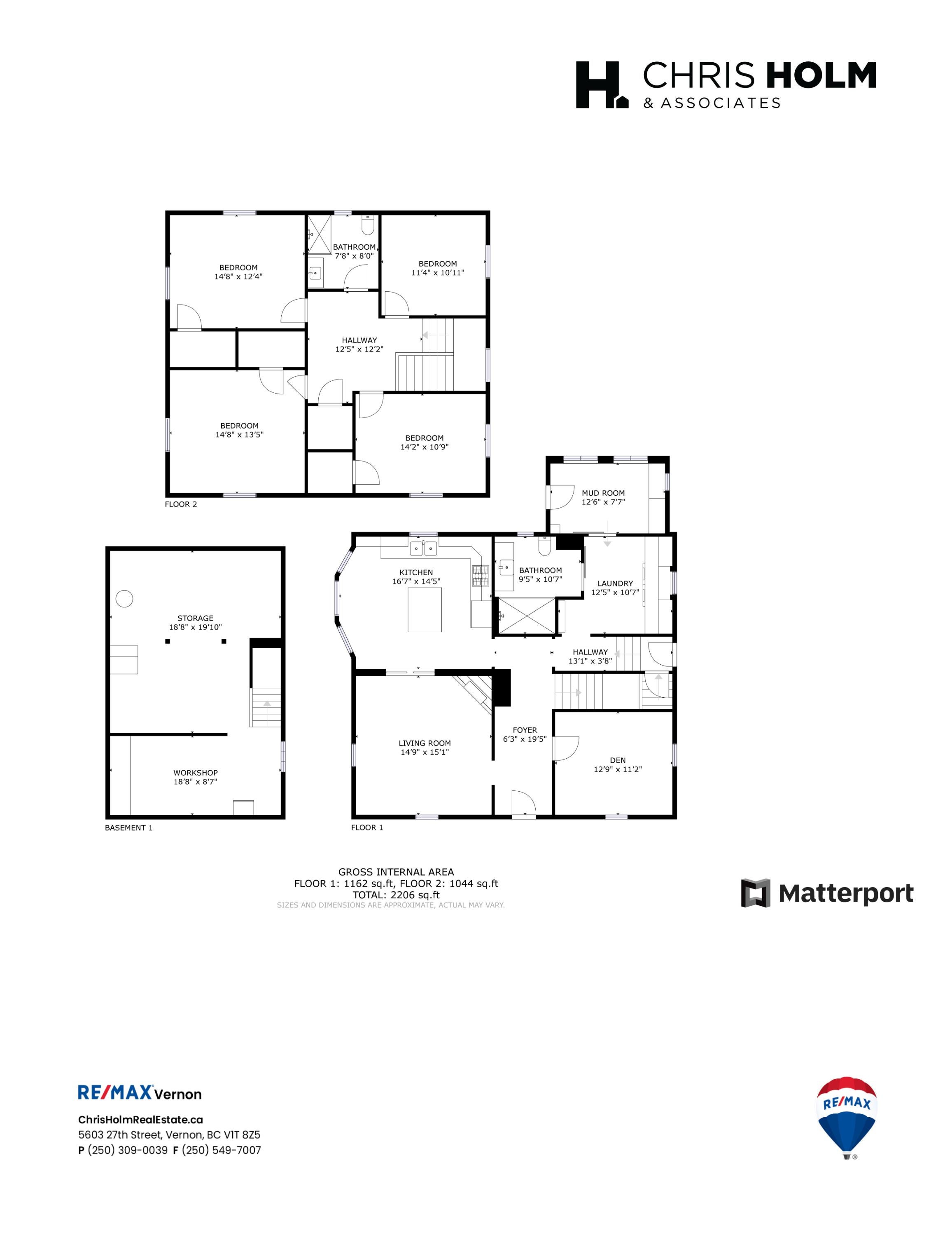 Floor Plans 3010 Becker Street, Armstrong, BC by