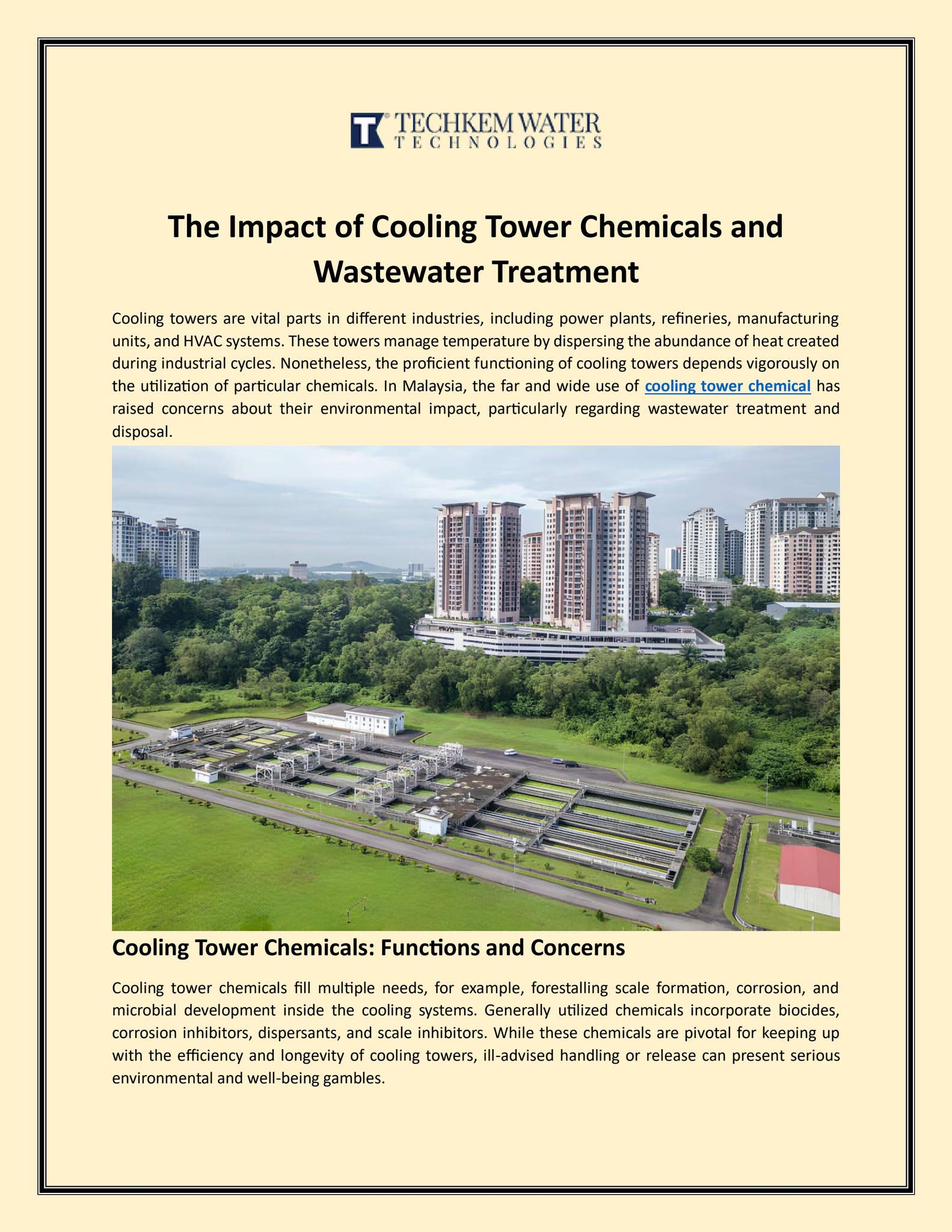 The Impact of Cooling Tower Chemicals and Wastewater Treatment by ...