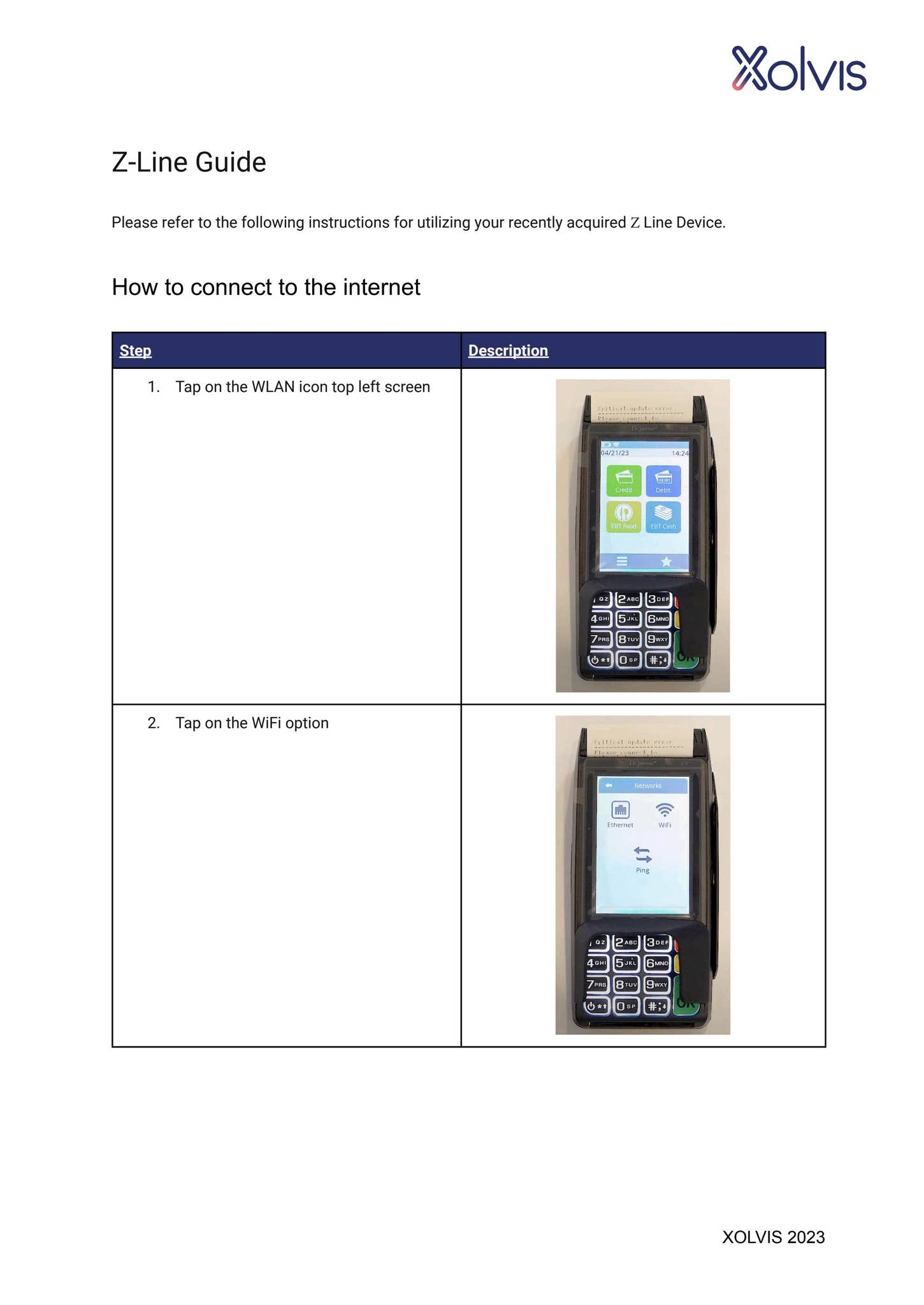 Xolvis Z Line - Quick Reference Guide by Nuvei - Issuu