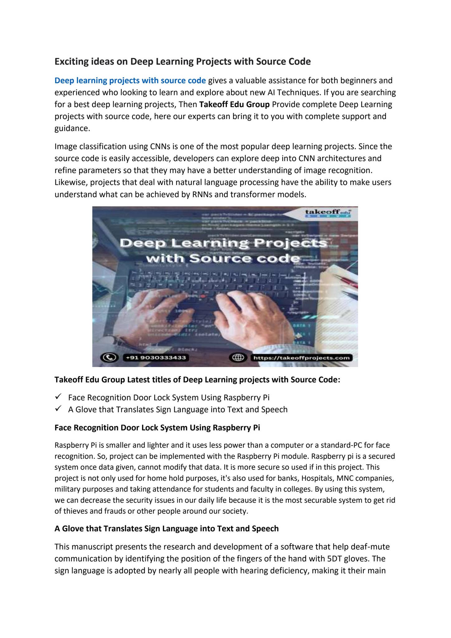 Exciting ideas on Deep Learning Projects with Source Code by RupasriV ...