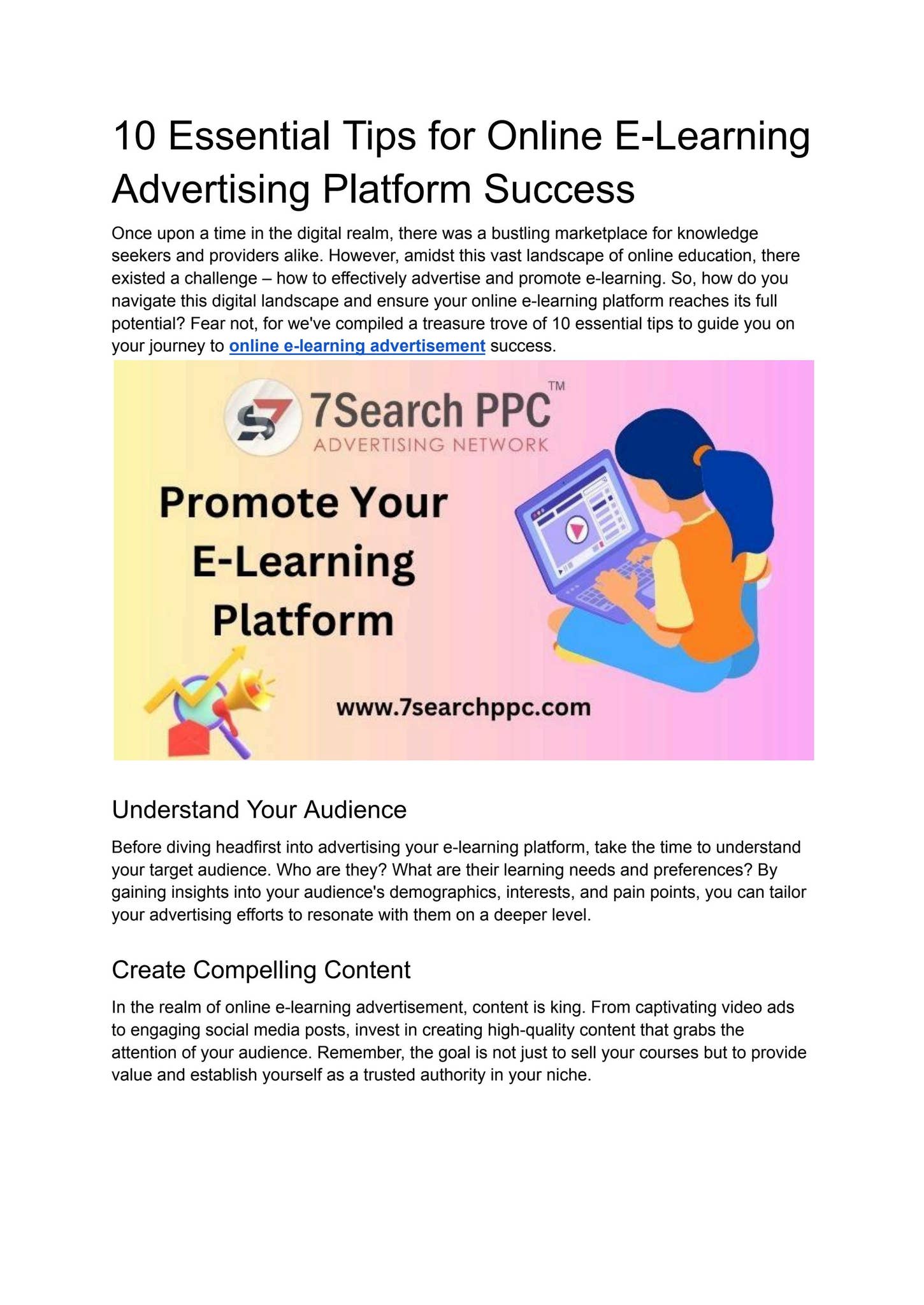 10 Essential Tips For Online E Learning Advertising Platform Success By