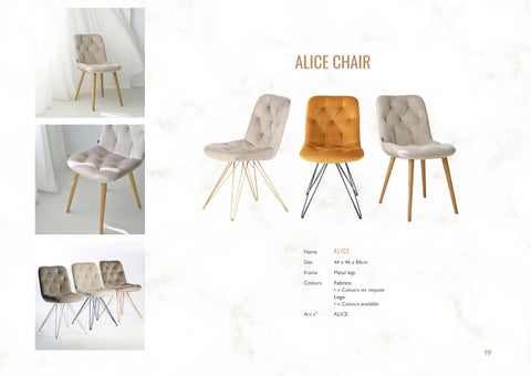 Alaire (Exolaire Lda) 家具目录 · Soho Indoor 2024 第 19 页