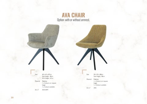 Alaire (Exolaire Lda) 家具目录 · Soho Indoor 2024 第 20 页