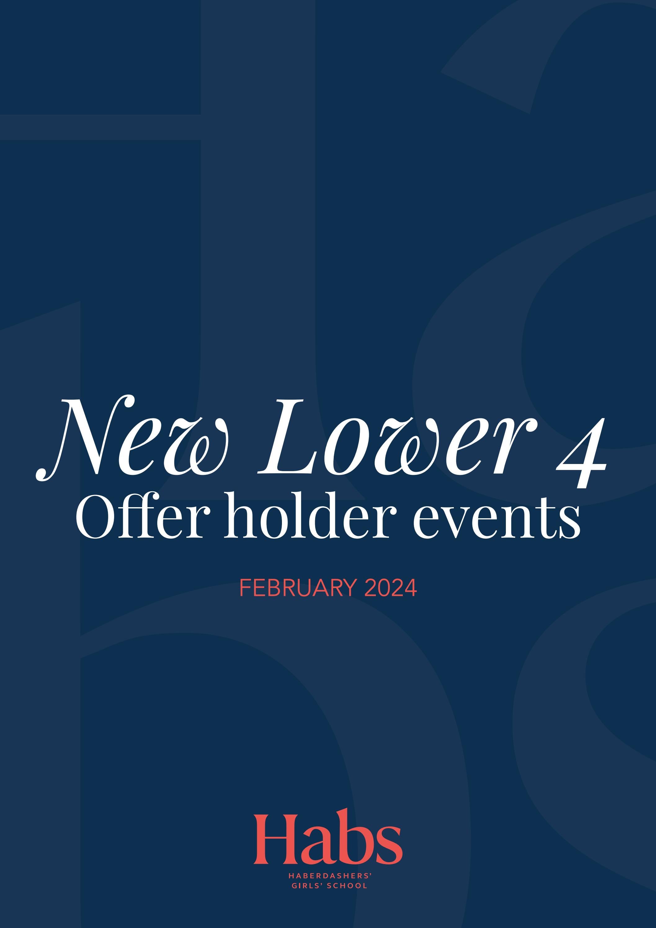 Habs Girls New Lower 4 Offer Holder Events 2024 by habselstreeschools Issuu