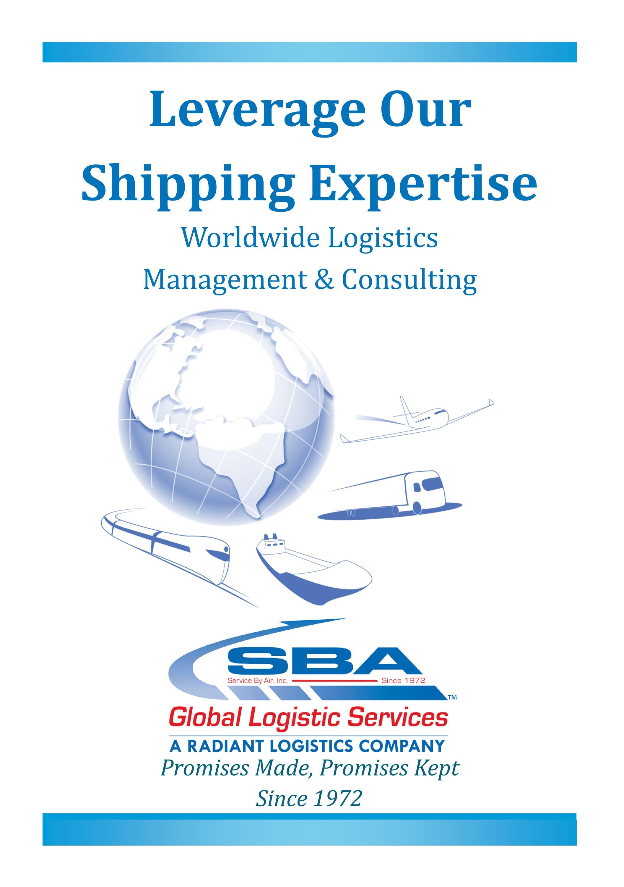 Leverage SBA's Logistics Expertise by SBAGlobalBosJax - Issuu