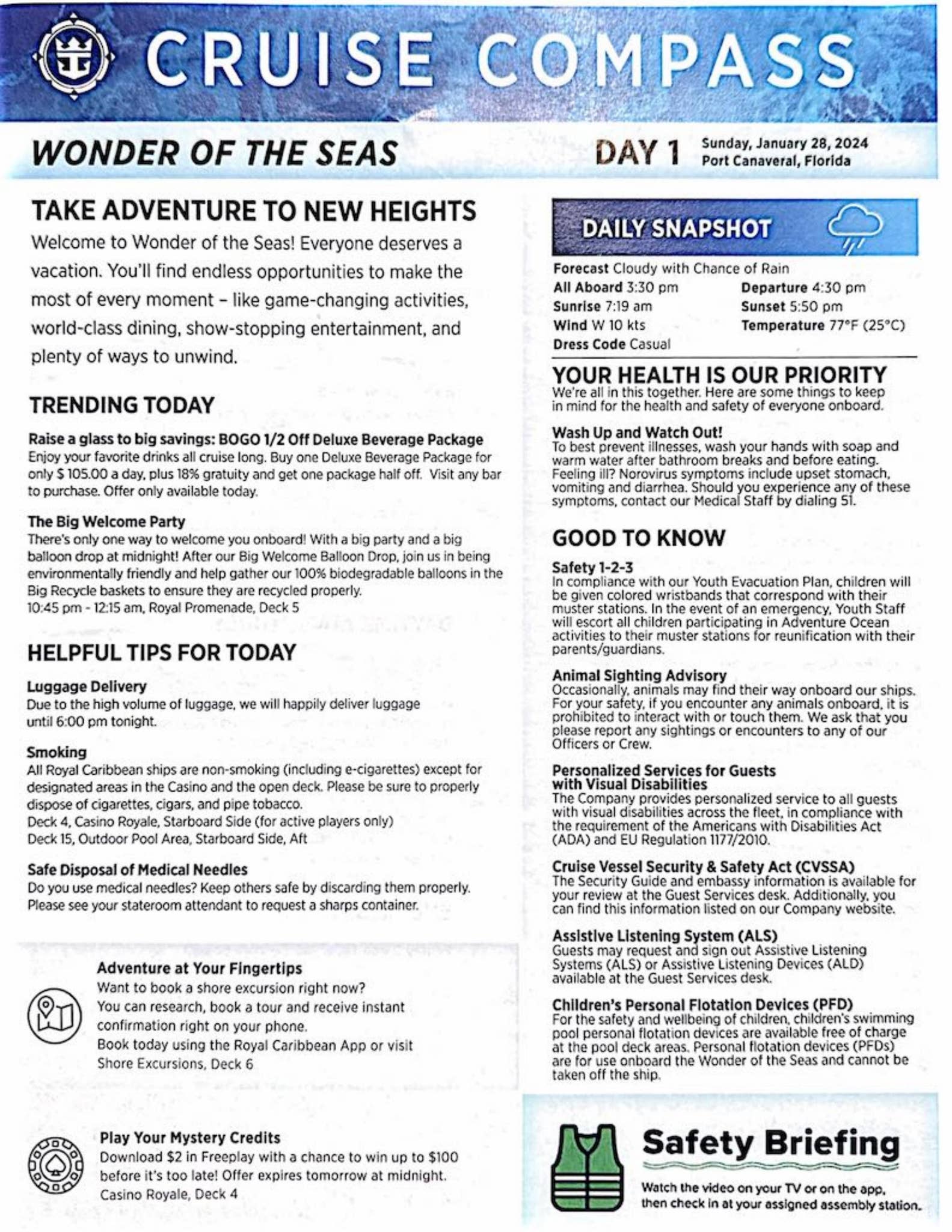 Wonder of the Seas 7-night Western Caribbean and Perfect Day Cruise ...