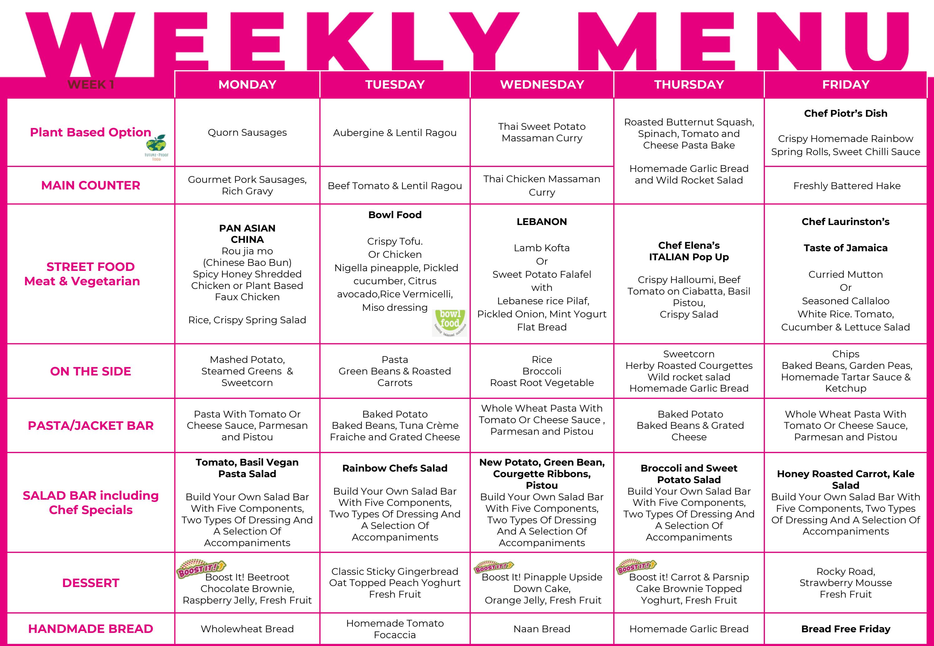 St Dunstan's Spring/Summer Term Menu 2024 - Year 3 and above by St ...