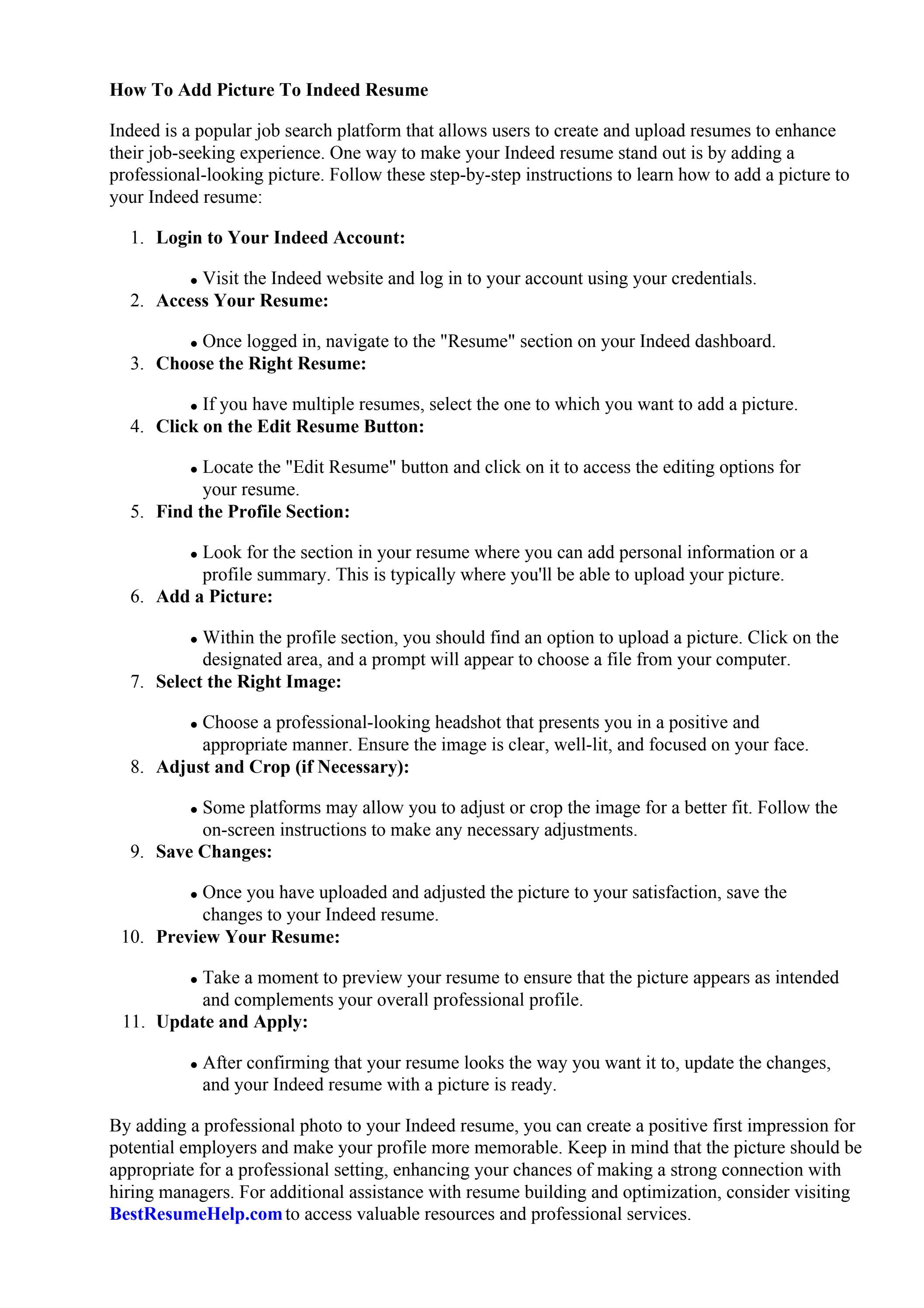 how-to-add-picture-to-indeed-resume-by-lindsey-white-issuu