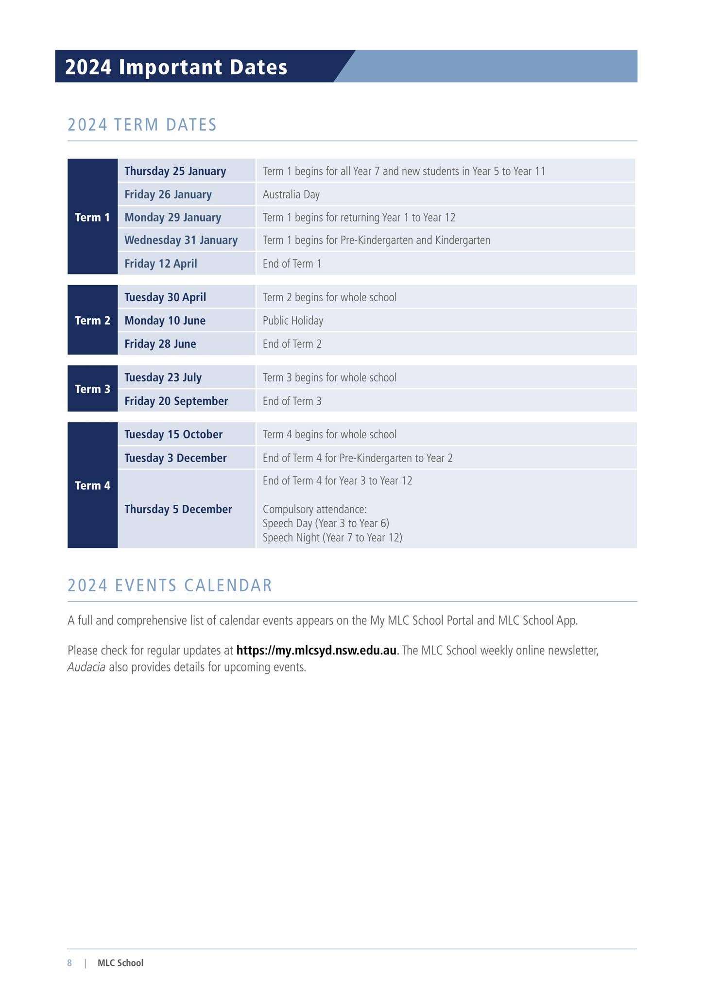 Parent Information Handbook 2024 by MLC School - Issuu