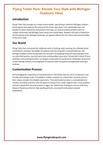 Discover Your Style with Flying Trailer Park's Outdoor Collection