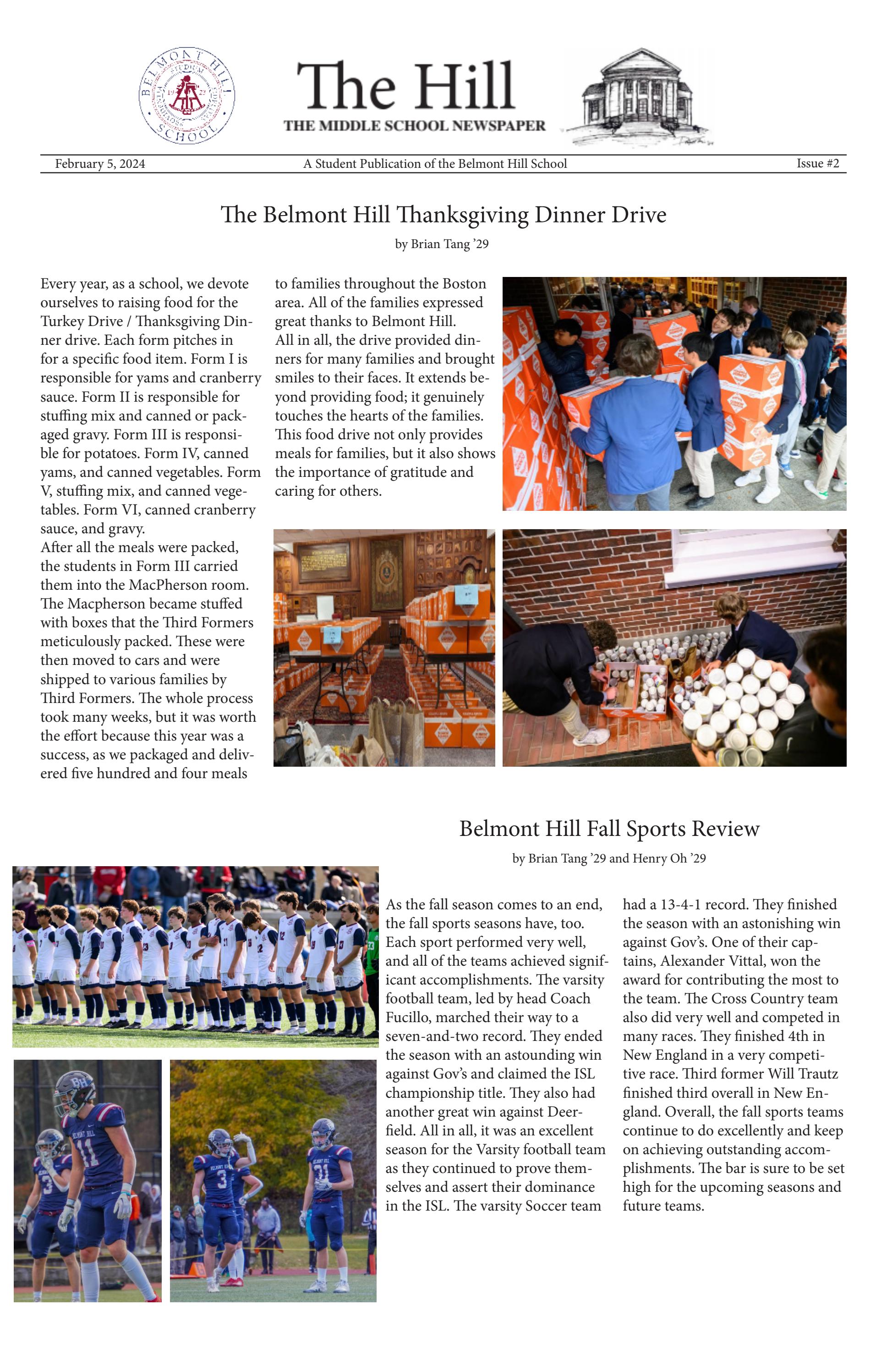 The Hill - Winter 2024 by Belmont Hill School - Issuu