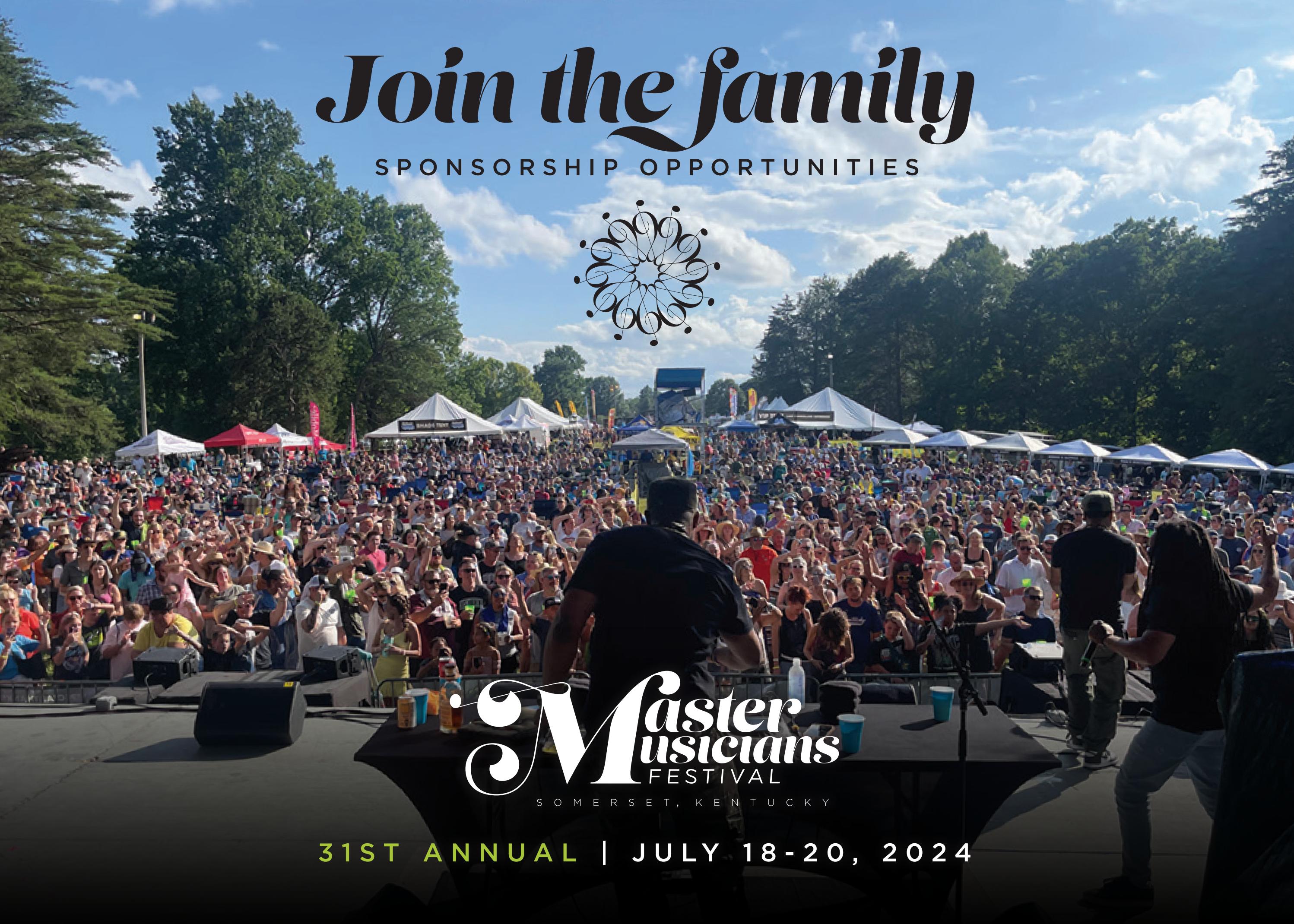 31st Annual Master Musicians Festival Sponsorship Opportunities by