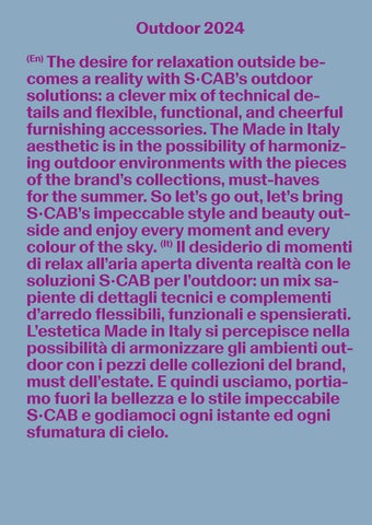 S•CAB - Catalogo 户外 2024 第 3 页