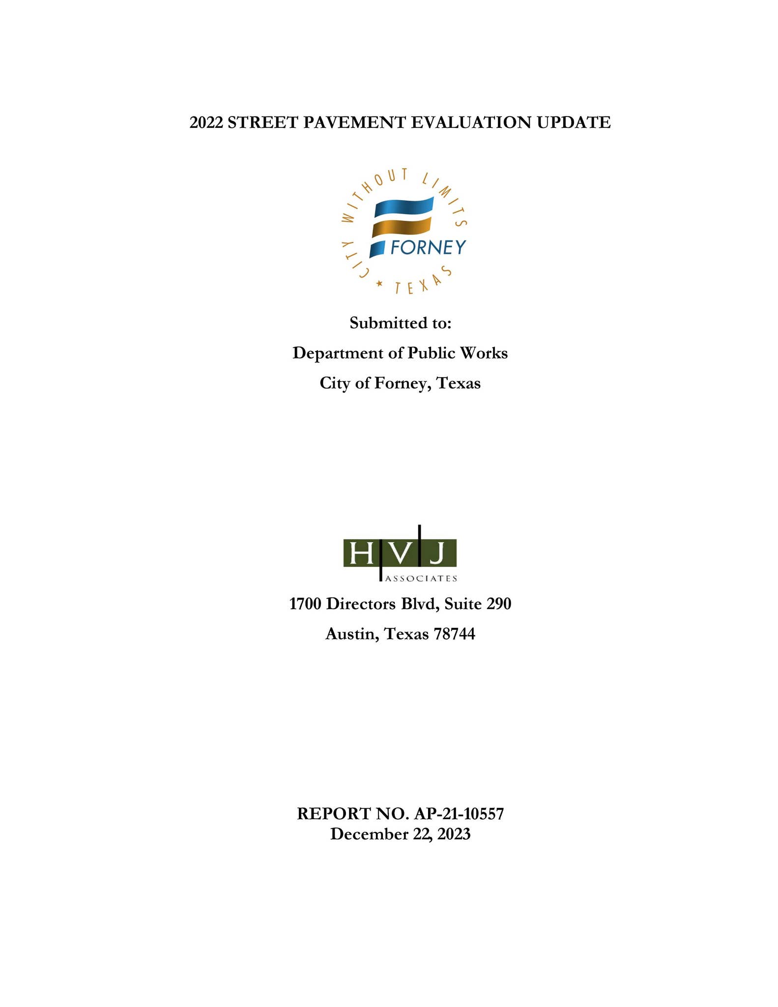 Pavement Evaluation Report by City of Forney - Issuu